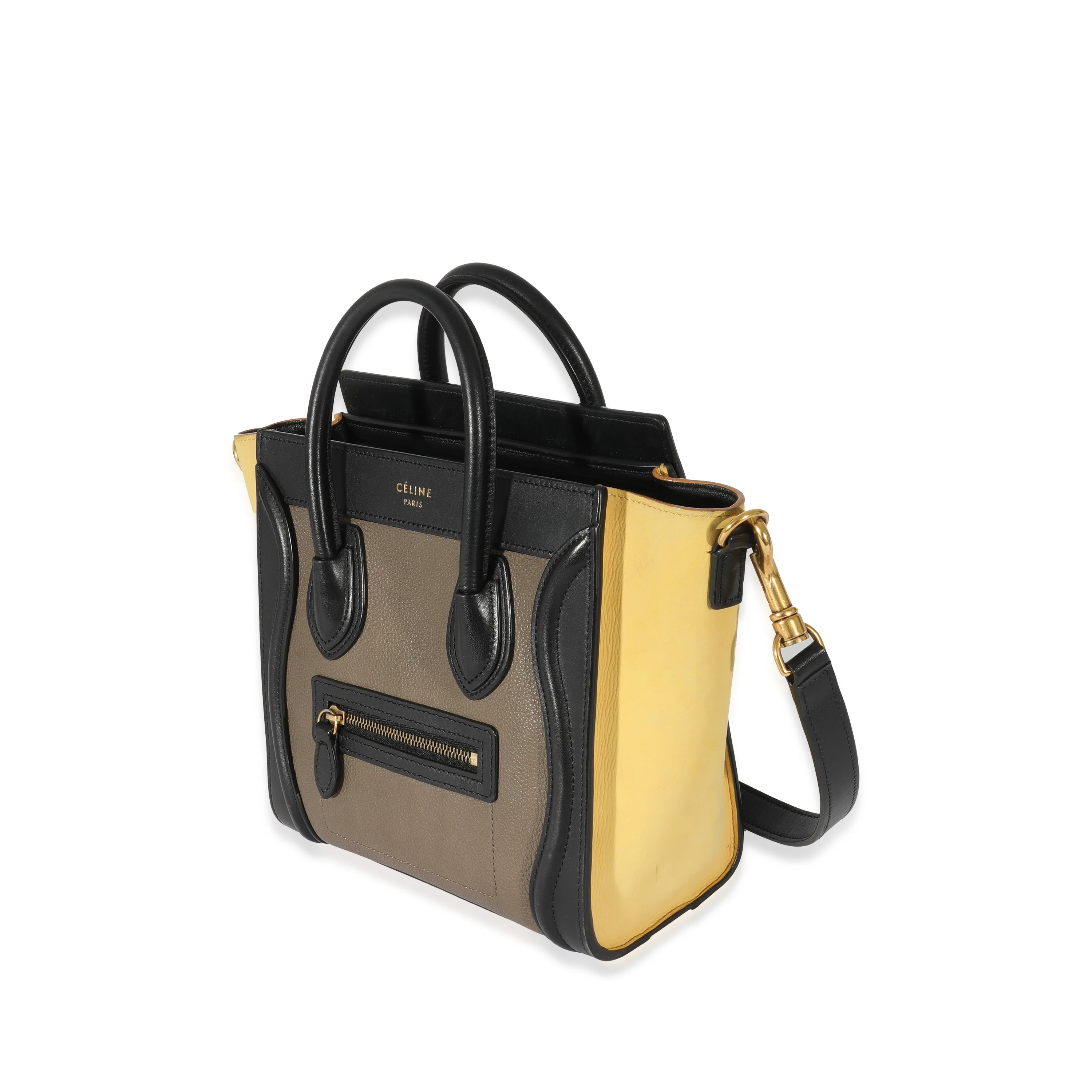 Celine Tricolor Leather Nano Luggage Tote - Image 2