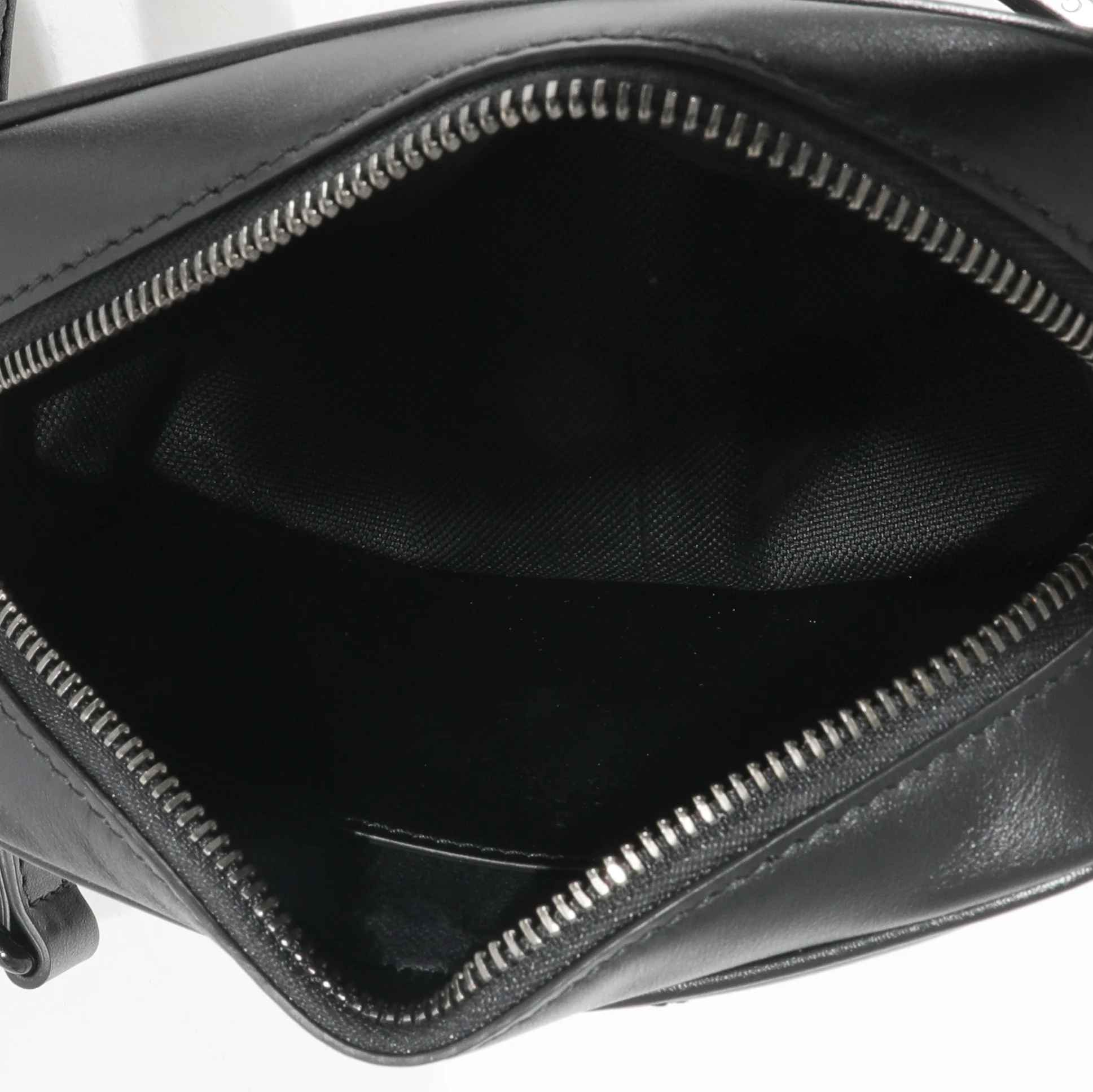 Gucci Black Leather GG Marmont Mini Shoulder Bag - Image 8