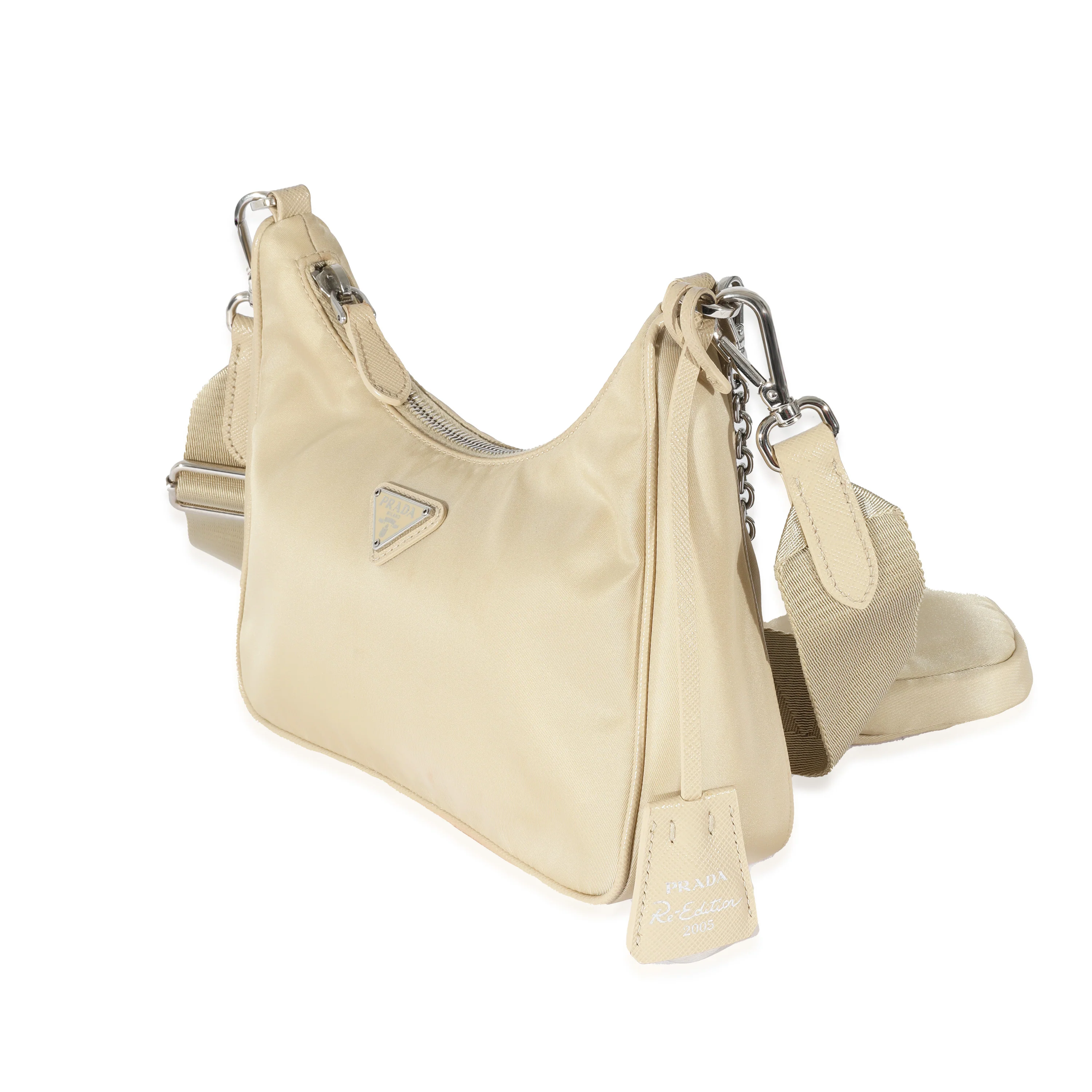 Prada Beige Re-Nylon Re-Edition 2005 Bag - Image 2