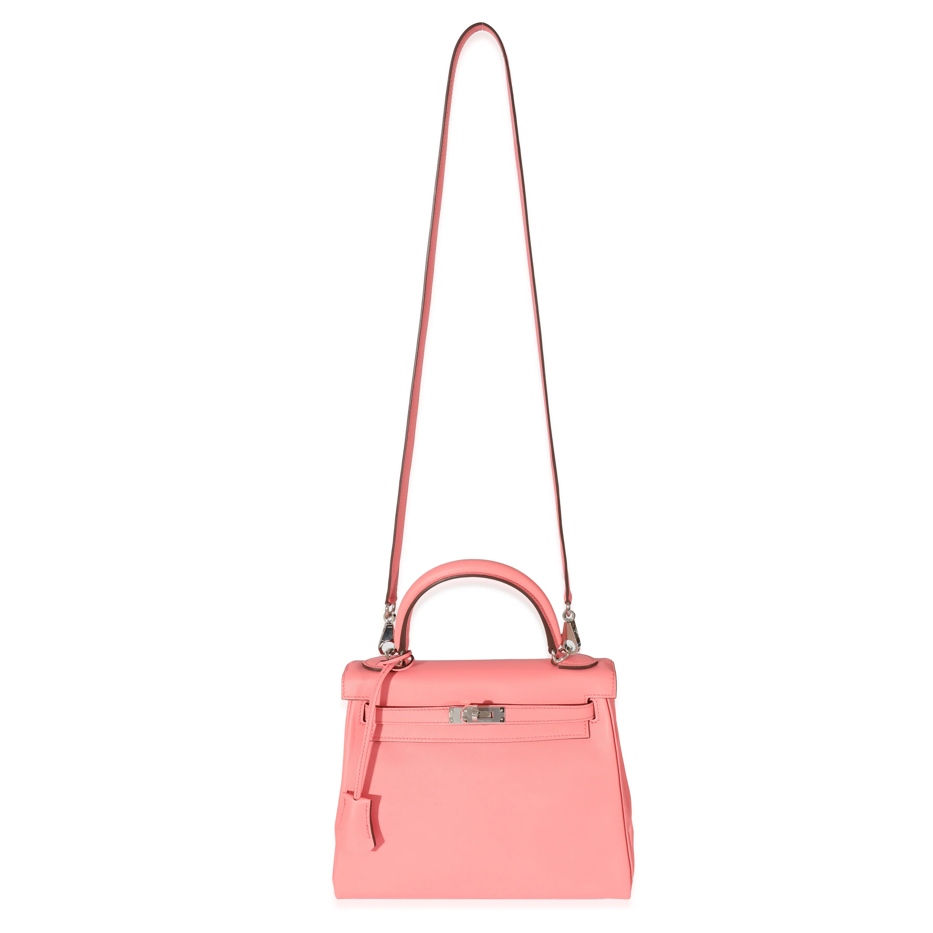 Hermès Swift Rose Dete Retourne Kelly 25 PHW - Image 7