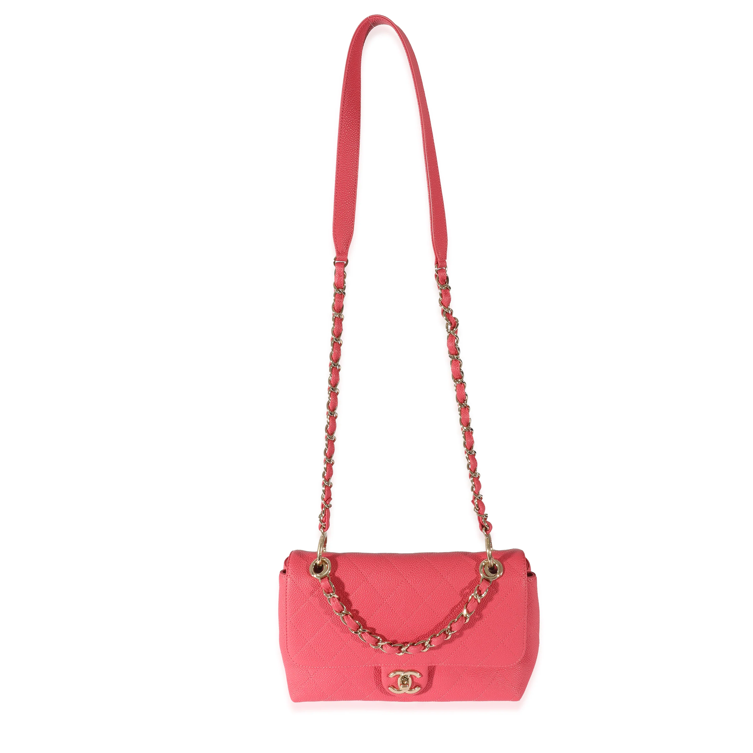 Chanel Pink Caviar Medium City Walk Flap Bag - Image 4