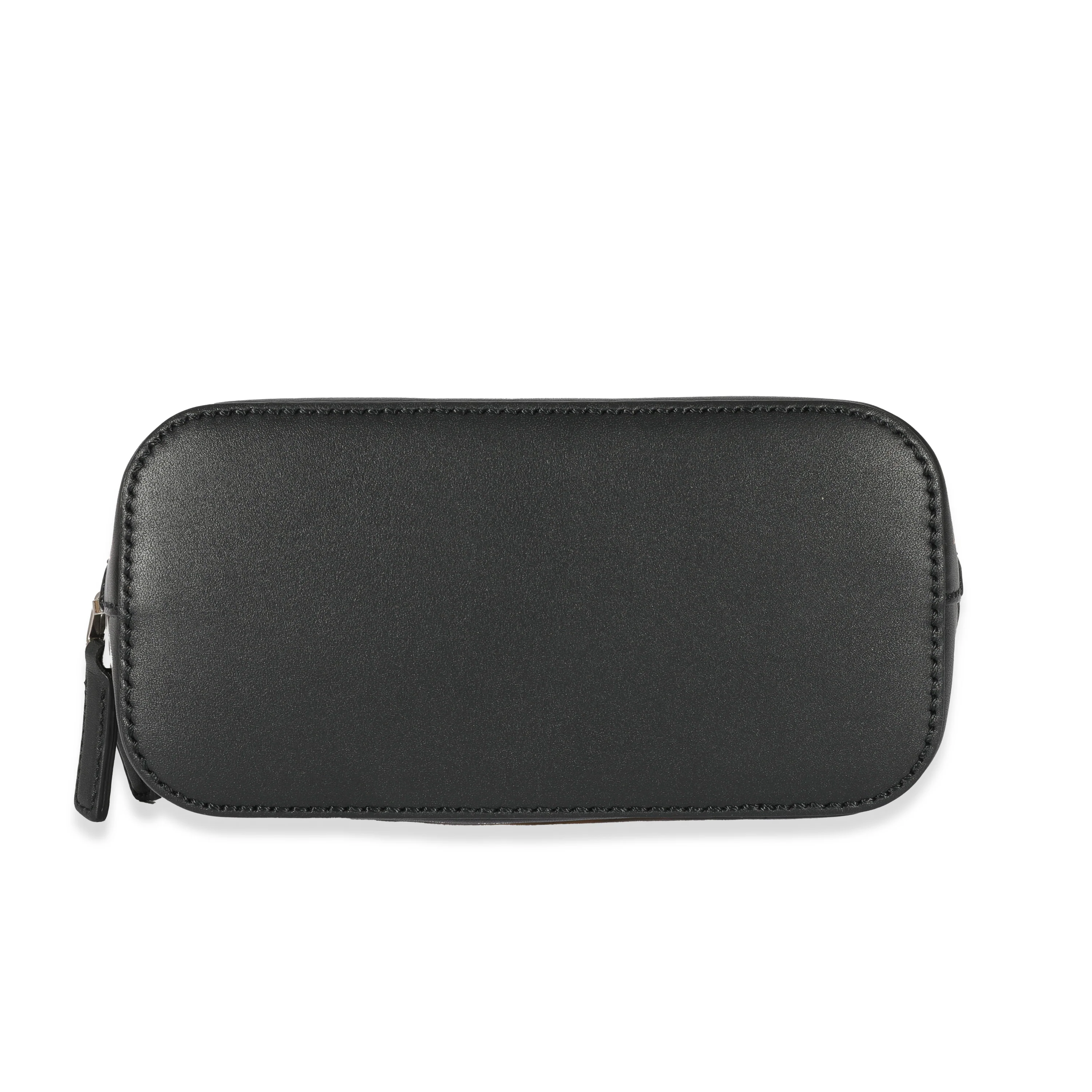 Black Leather Sega Script Dome Bag - Image 5