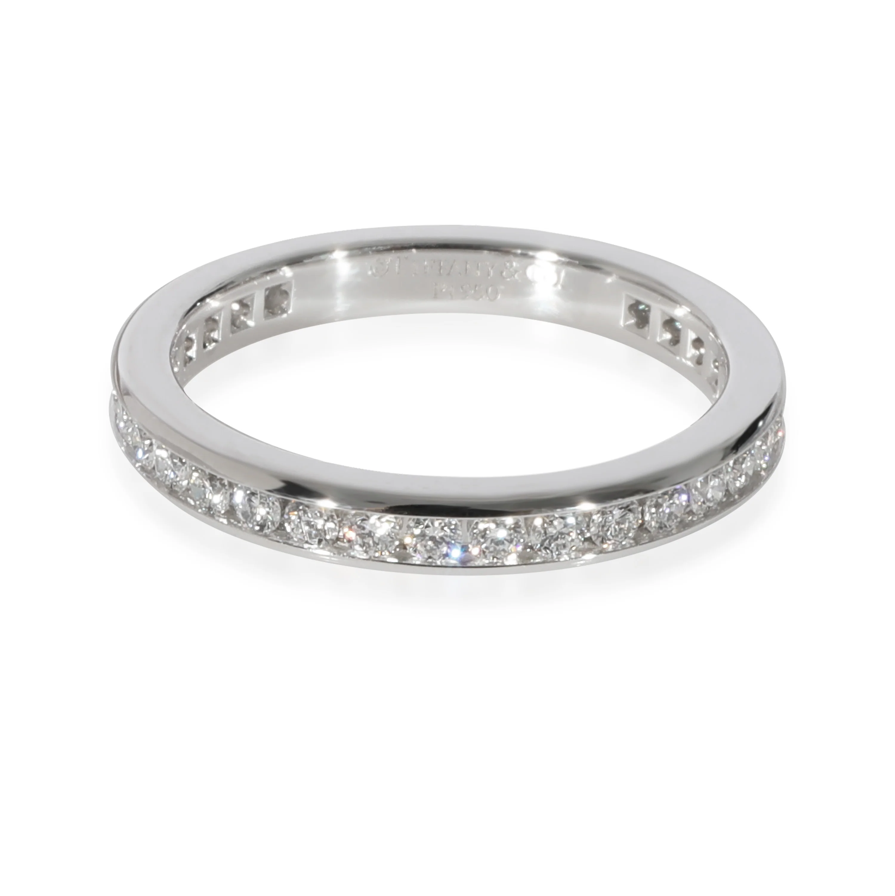 Channel Set Diamond 2.5 mm Eternity Band in Platinum 0.56 CTW