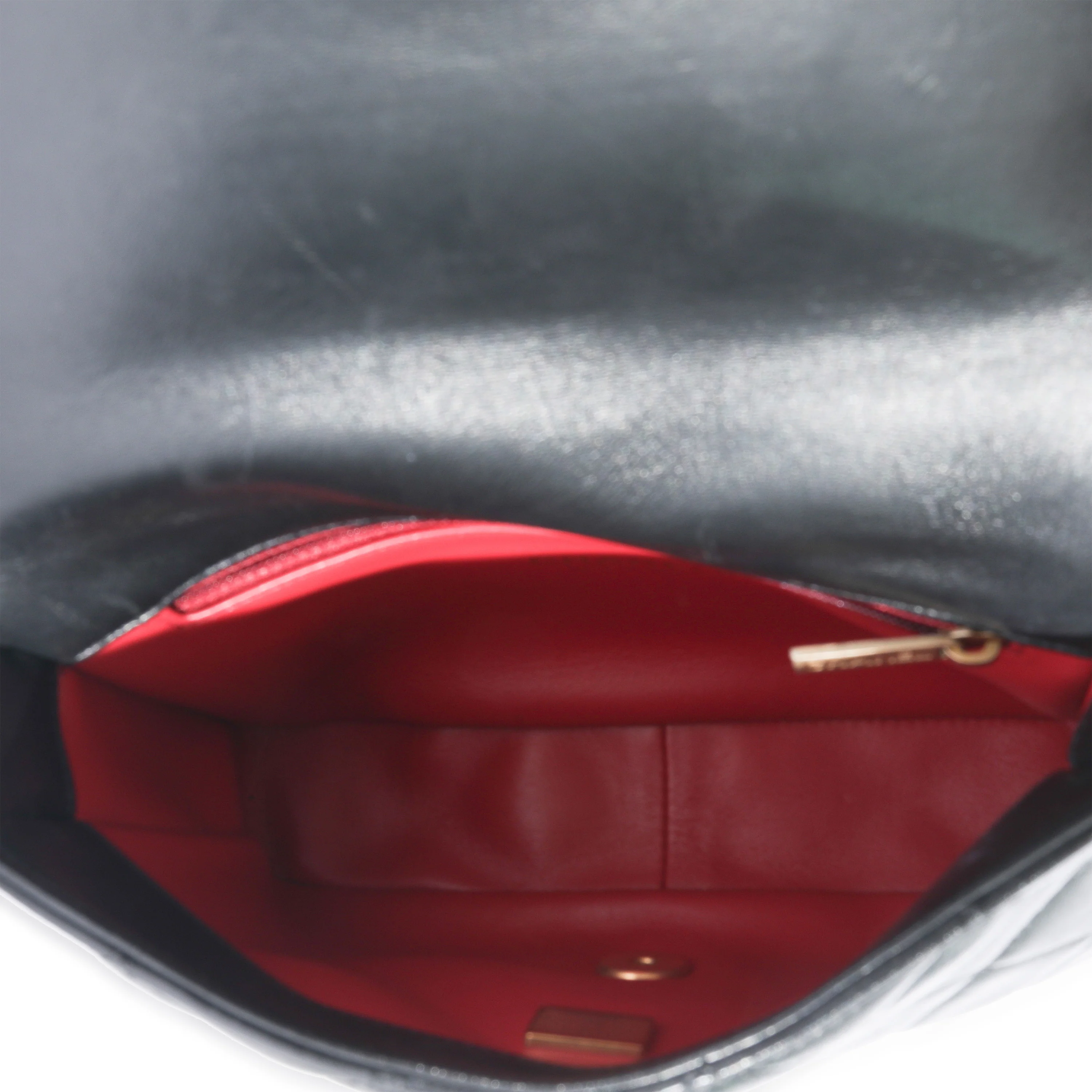 Chanel Black Lambskin Enamel Pending CC Mini Square Flap - Image 8