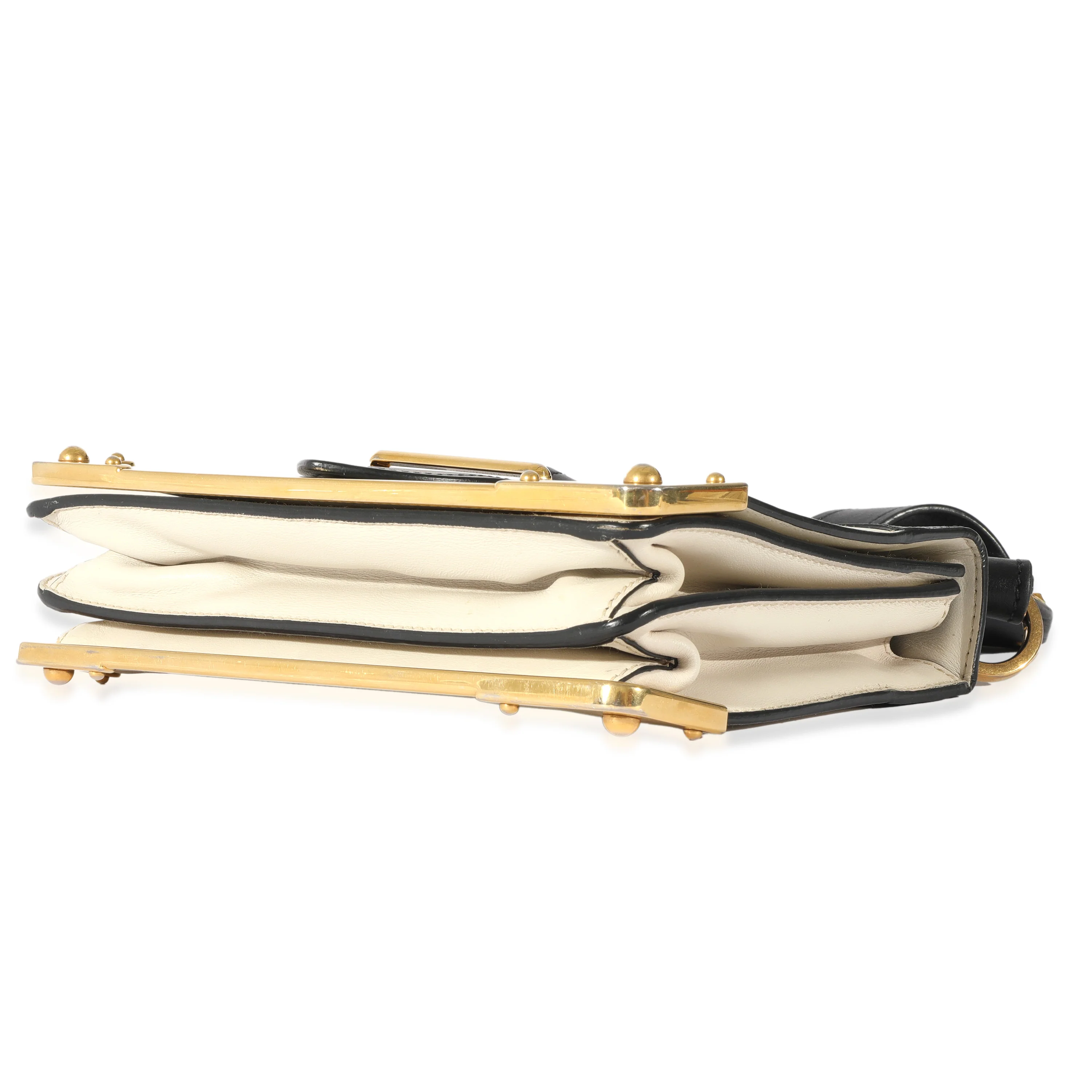 Prada White Leather Cahier Bag - Image 6