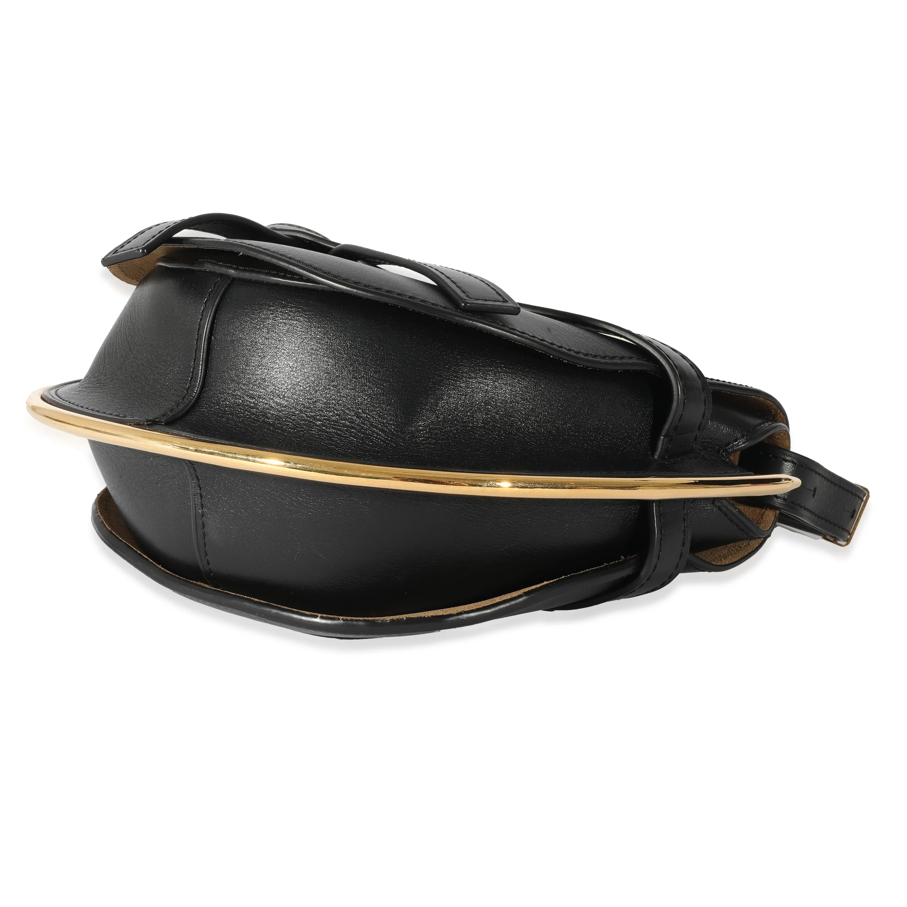 Loewe Black Leather Metal Medium Gate Bag - Image 5