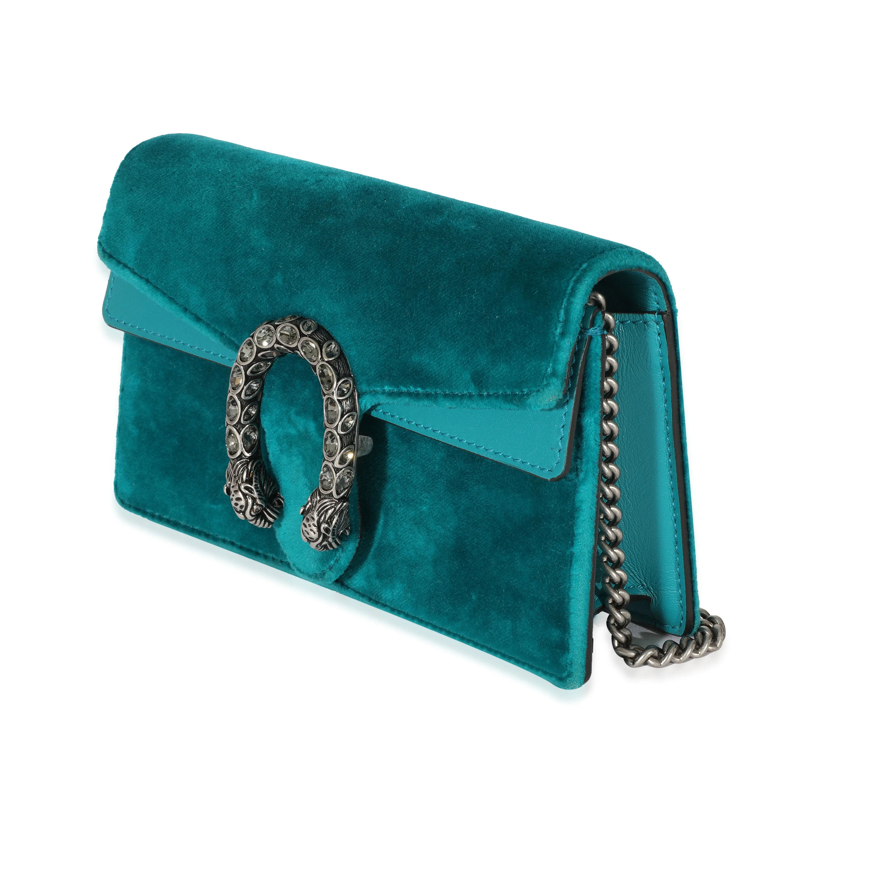 Gucci Blue Velvet Super Mini Dionysus - Image 2