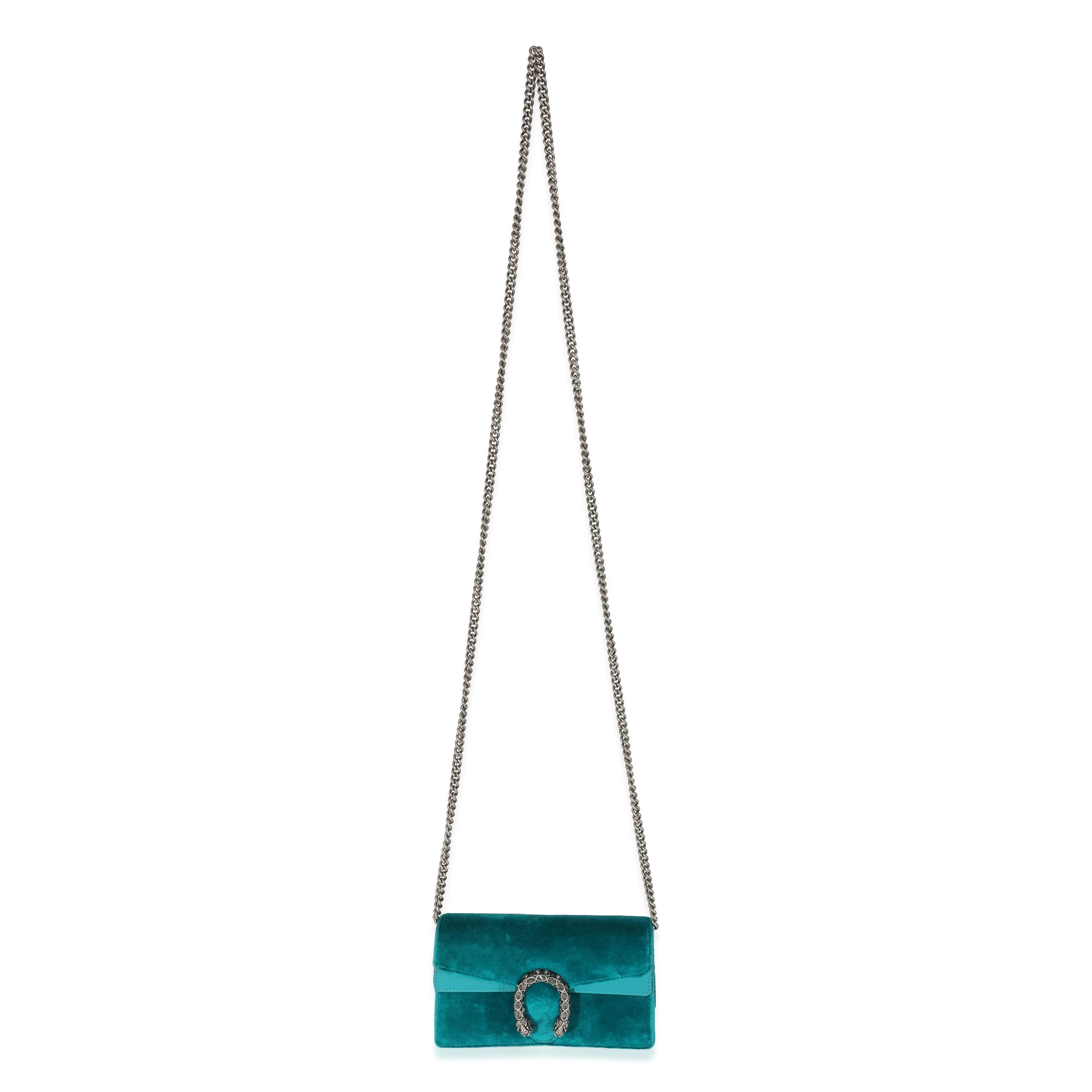 Gucci Blue Velvet Super Mini Dionysus - Image 8