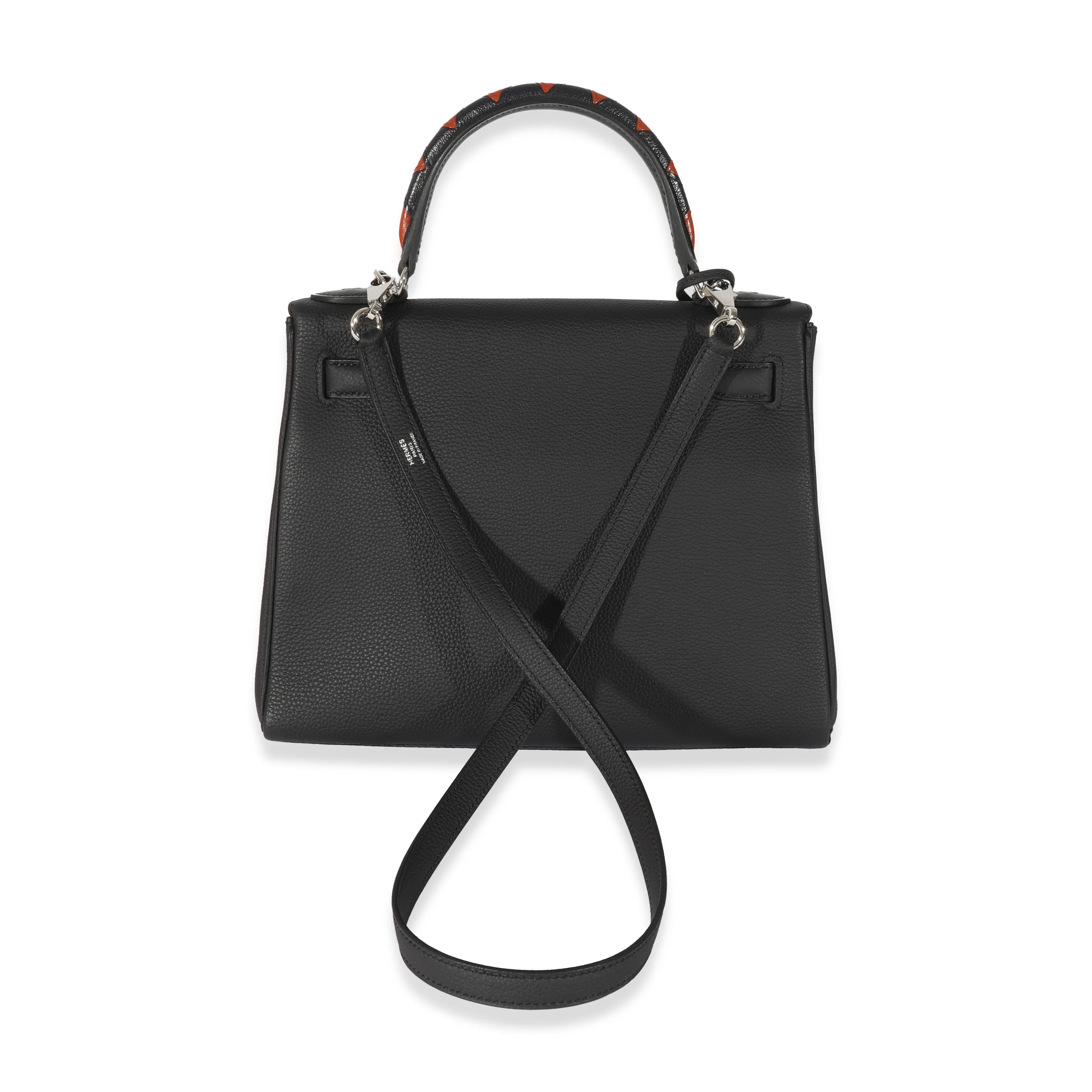 Black Togo Bleu Indigo Cuivre Chevre Au Galop Retourne Kelly 28 PHW - Image 3