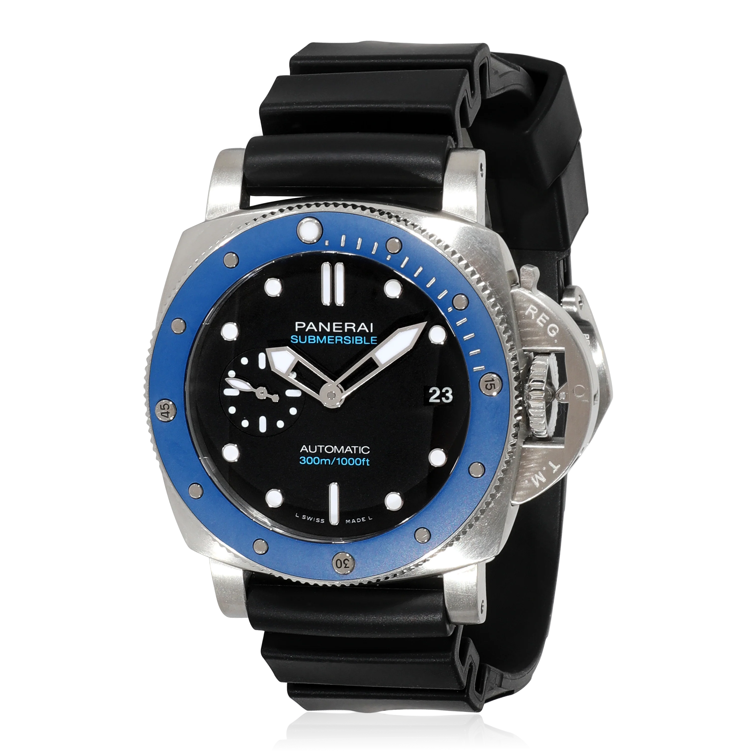 Panerai Submersible Azzurro PAM01209 Mens Watch in Stainless Steel/Ceramic