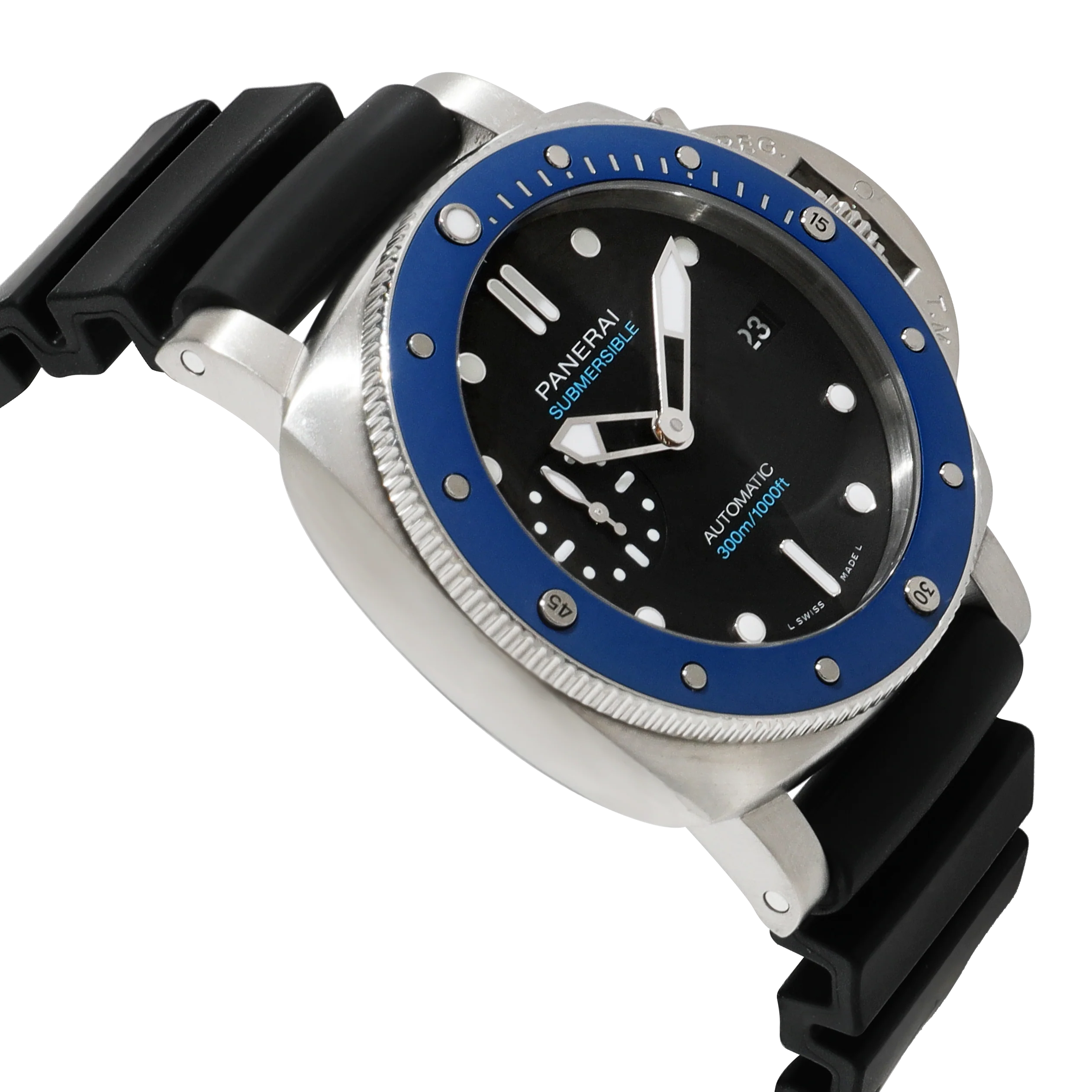 Panerai Submersible Azzurro PAM01209 Mens Watch in Stainless Steel/Ceramic - Image 2