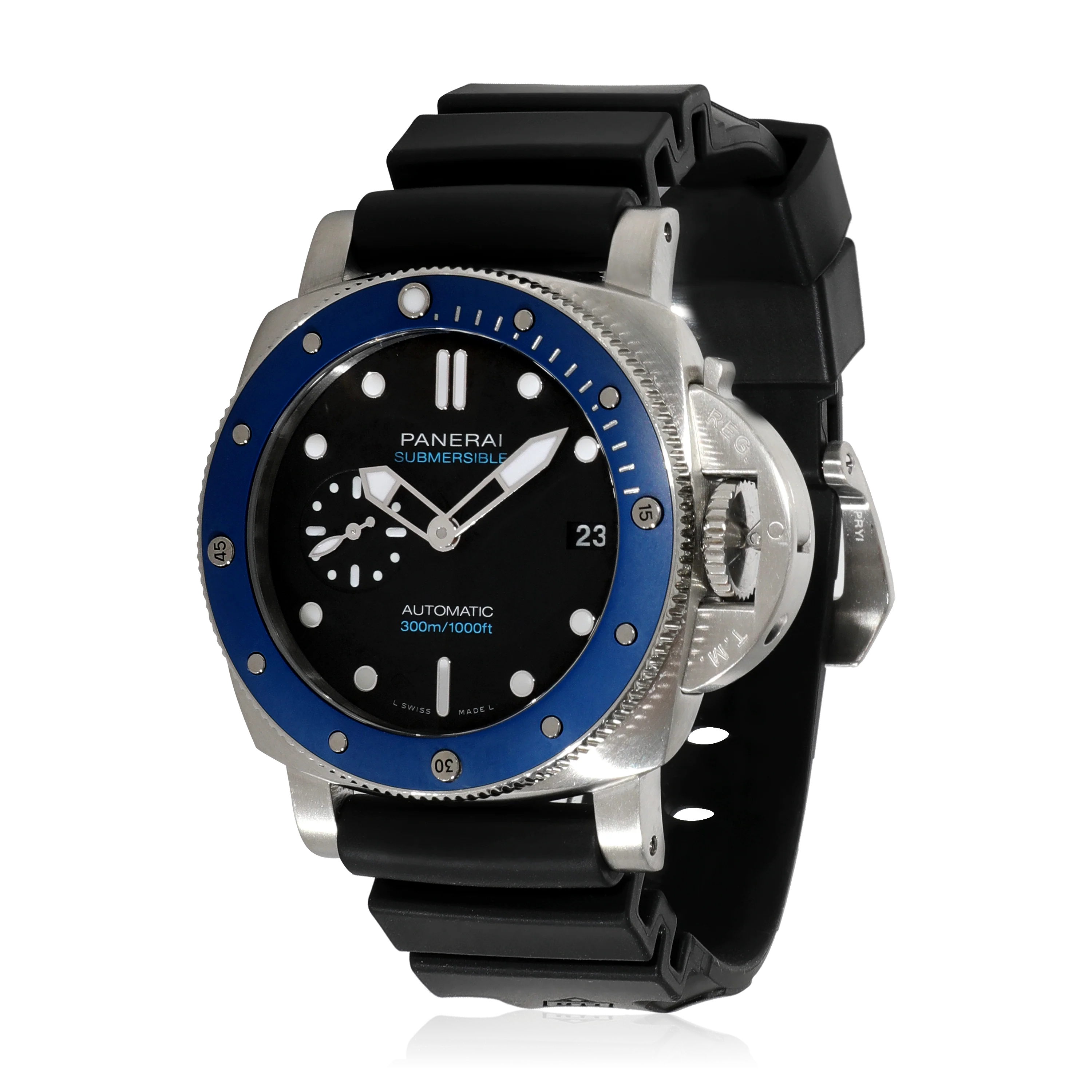 Panerai Submersible Azzurro PAM01209 Mens Watch in Stainless Steel/Ceramic - Image 6