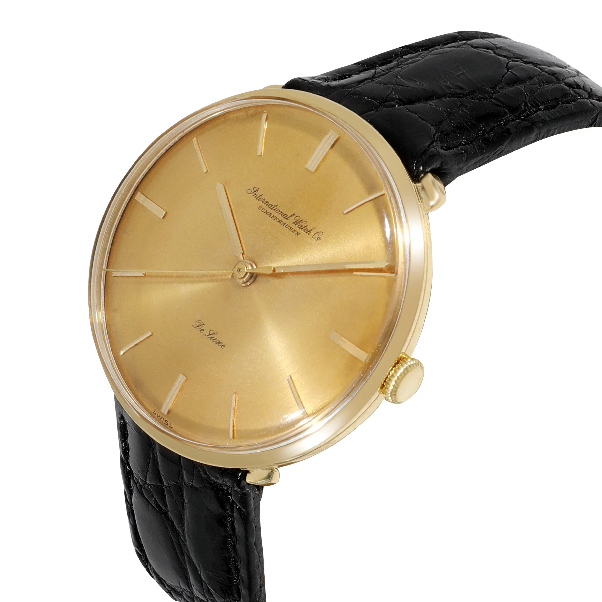 IWC De Luxe 1439829 Mens Watch in 18kt Yellow Gold - Image 2