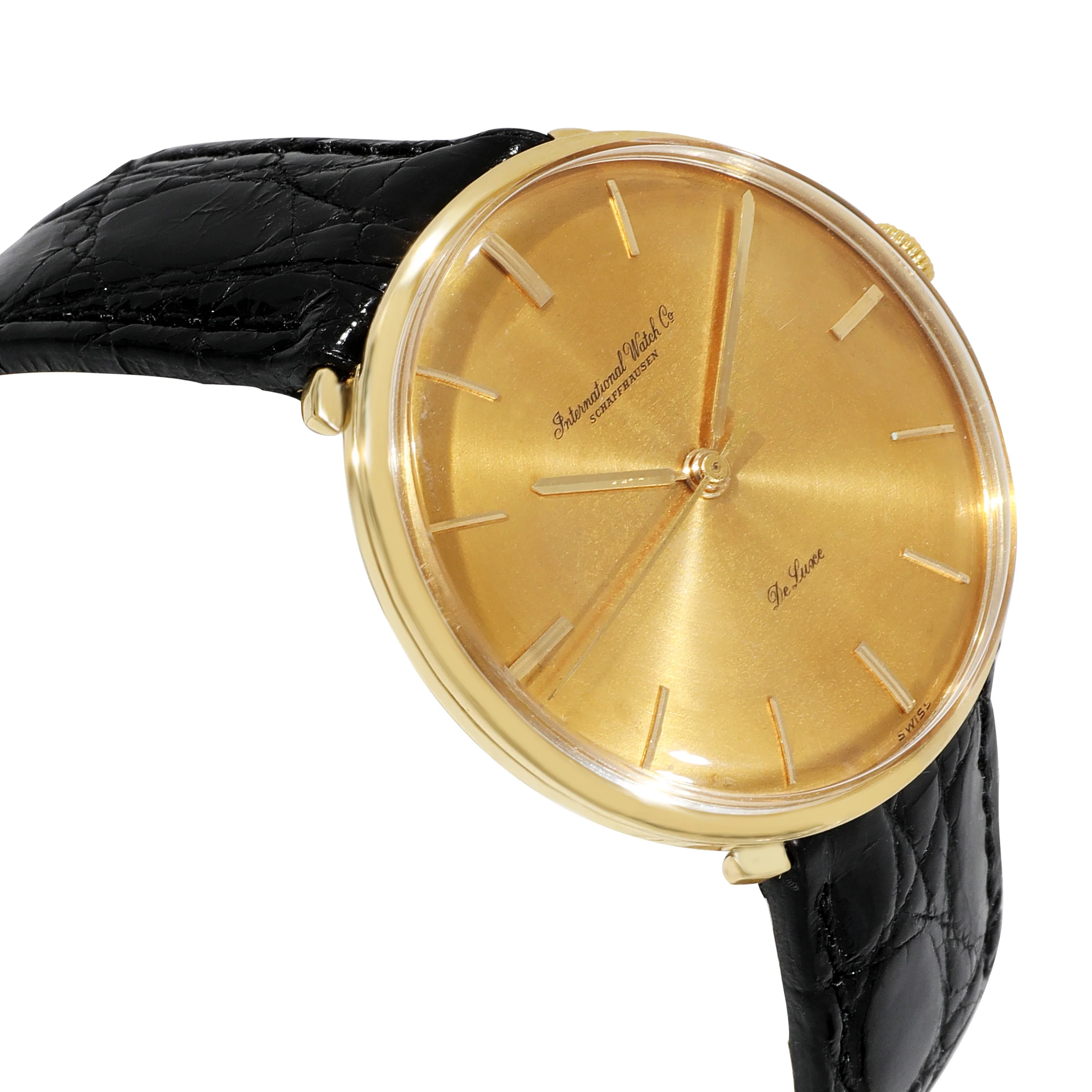 IWC De Luxe 1439829 Mens Watch in 18kt Yellow Gold - Image 3
