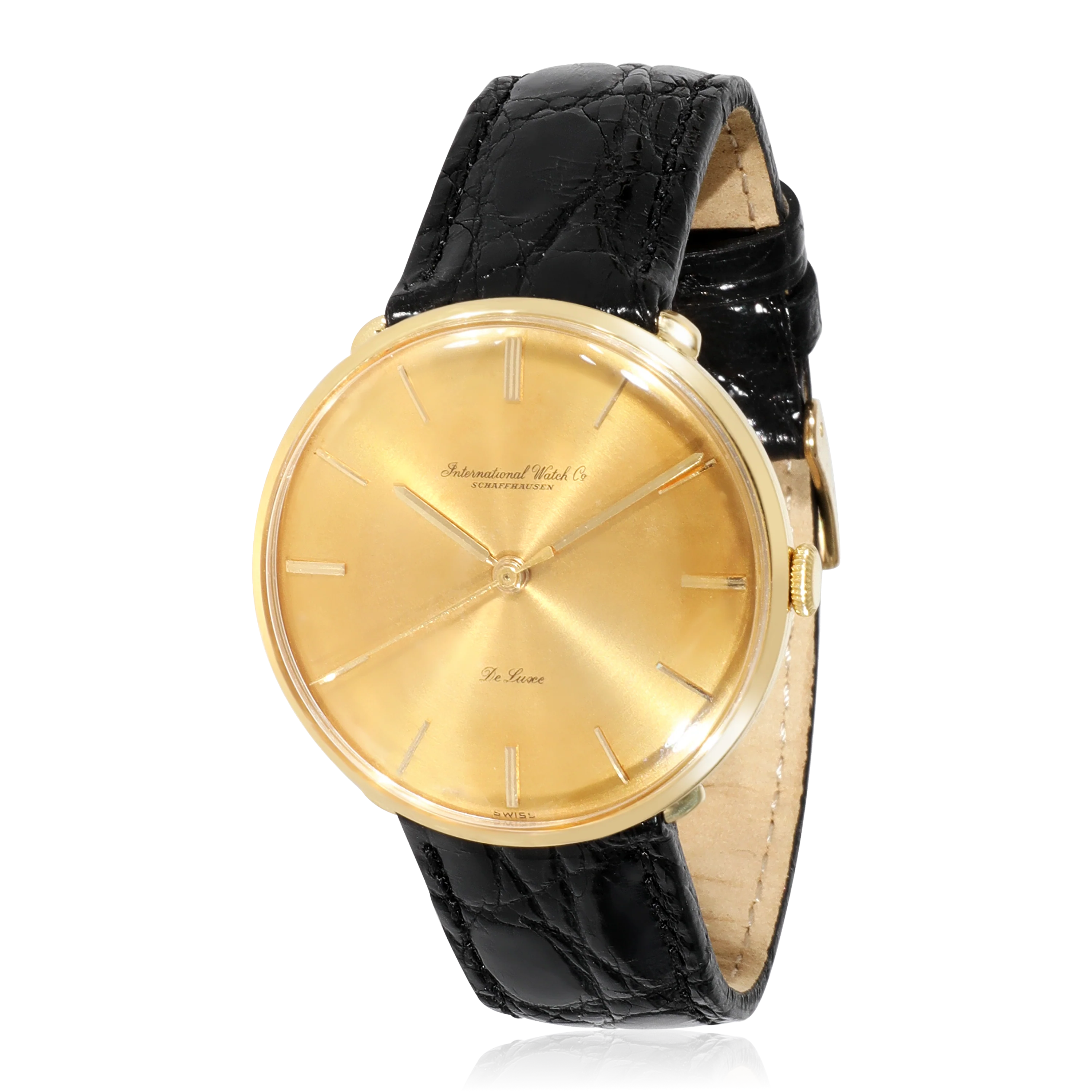 IWC De Luxe 1439829 Mens Watch in 18kt Yellow Gold - Image 5