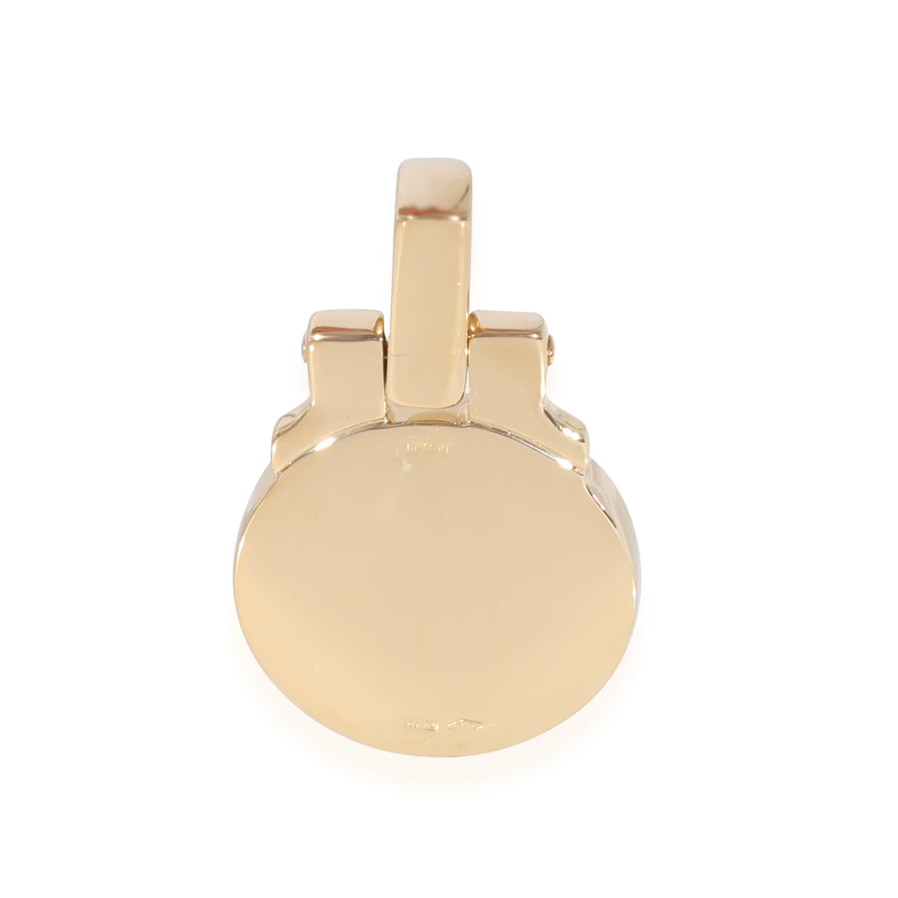 BVLGARI BVLGARI Vintage Onyx Charm Pendant in 18K Yellow Gold - Image 3