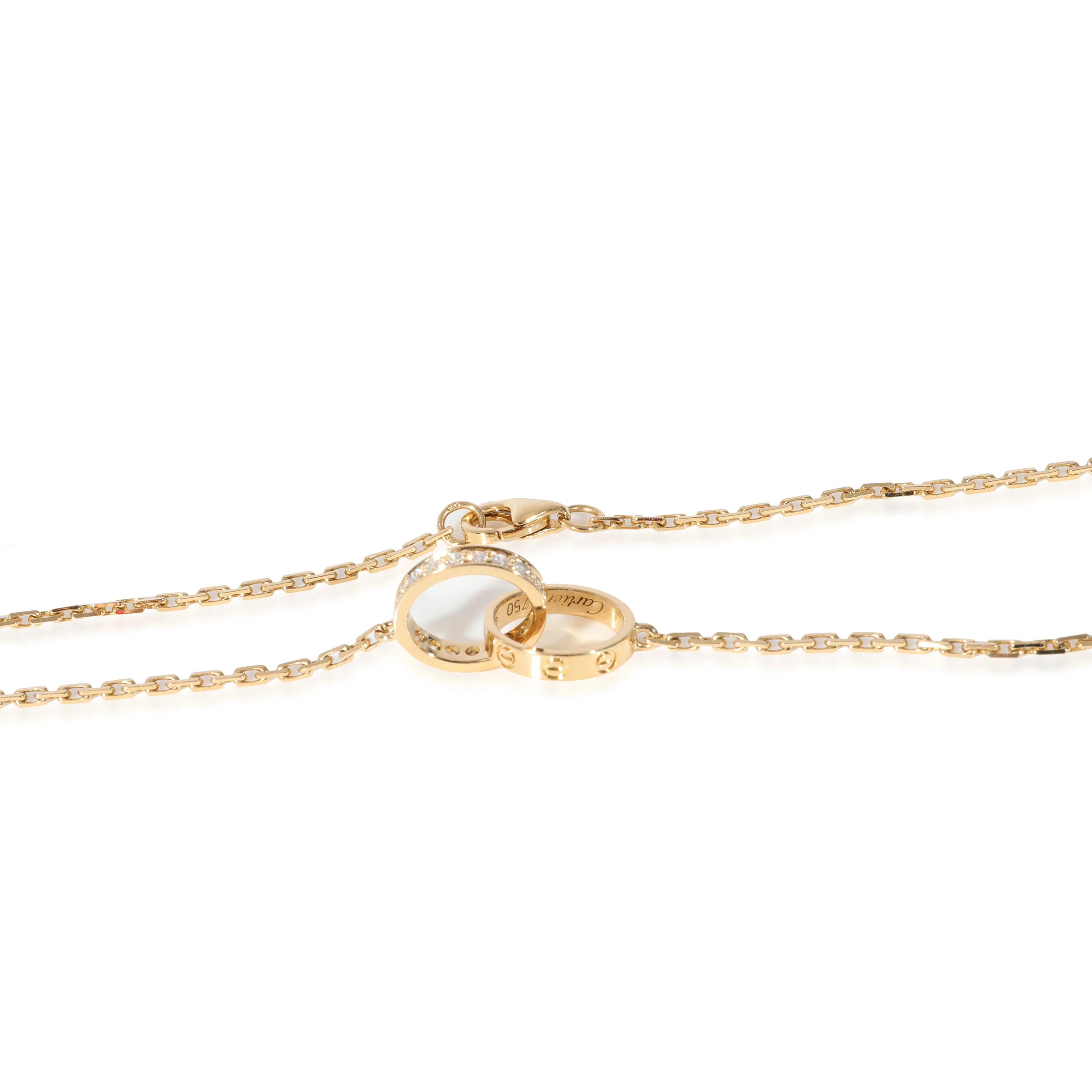 Cartier LOVE Diamond Necklace in 18K Yellow Gold 0.22 CTW - Image 3