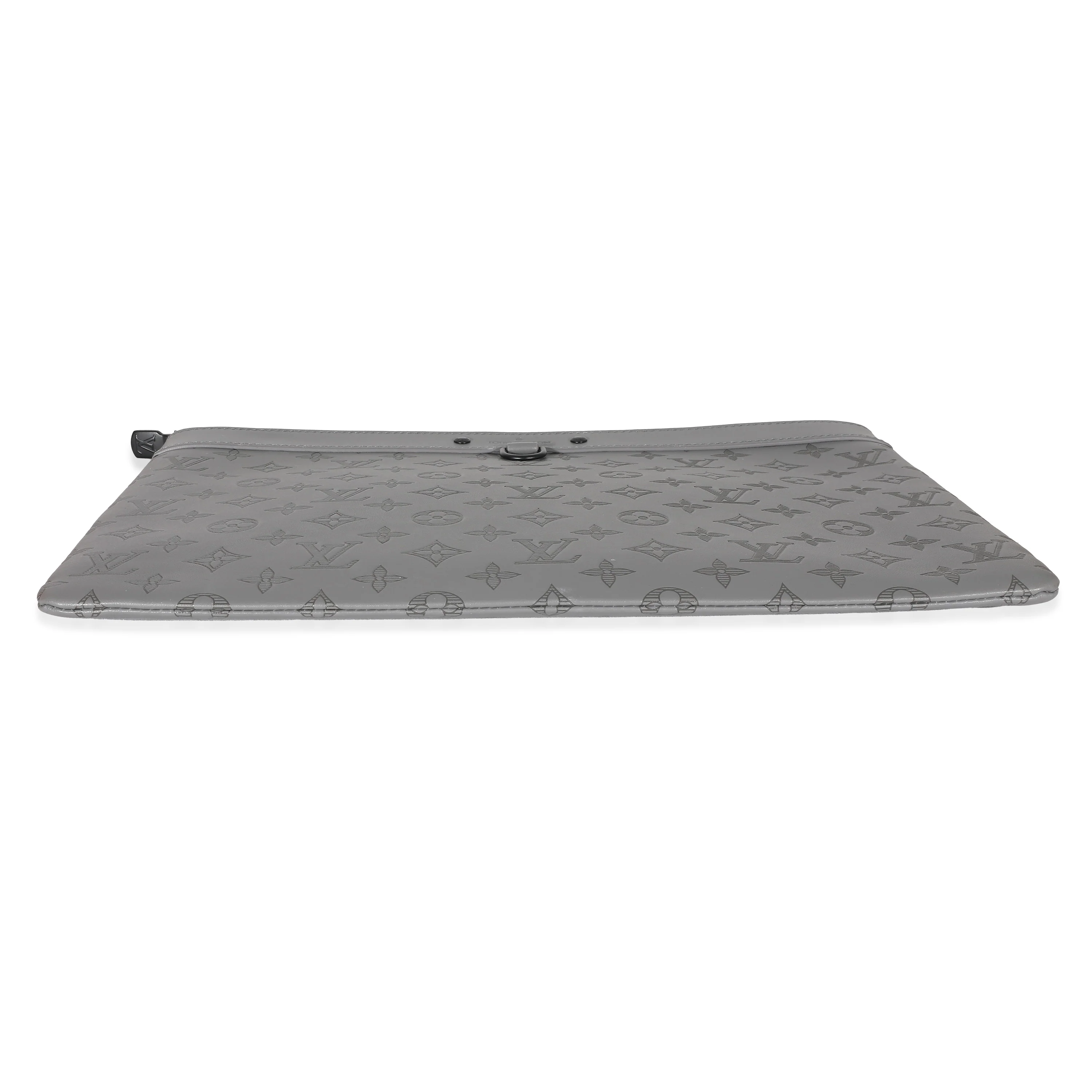 Louis Vuitton Charcoal Grey Monogram Shadow Discovery Pouch GM - Image 5