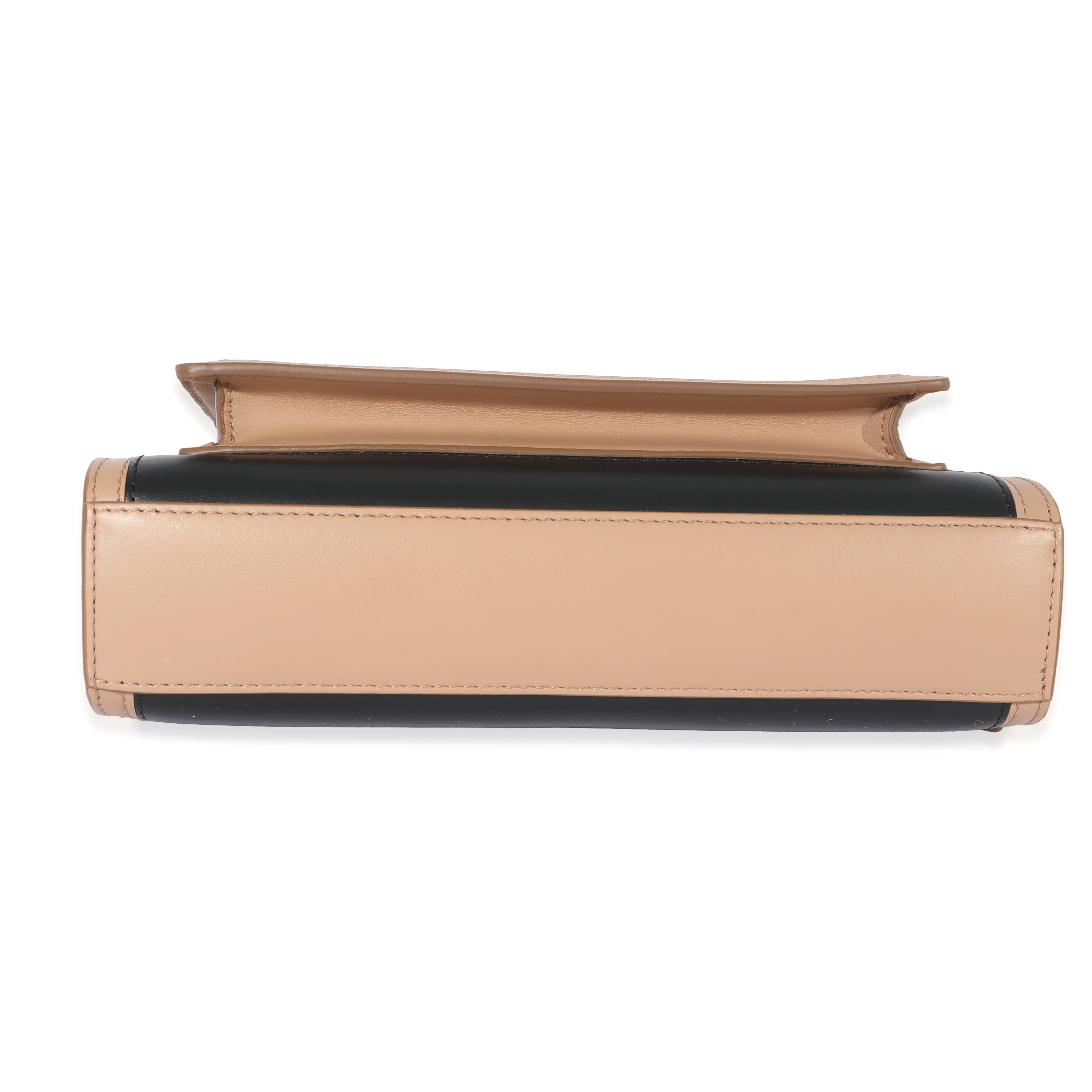 Tan & Multicolor Leather Stripe Mini Pocket Bag - Image 5