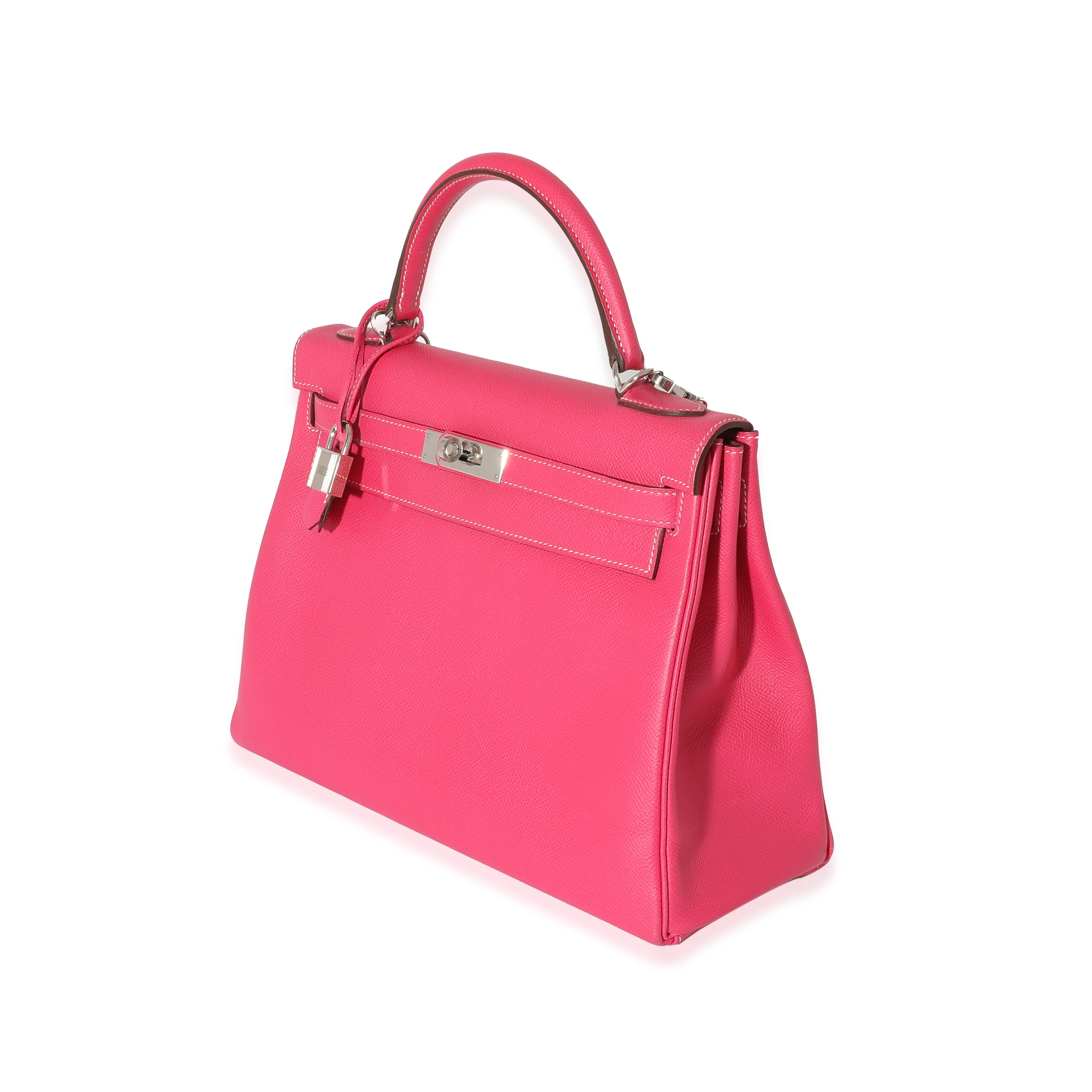 Hermes Rose Tyrien Rubis Epsom Candy Retourne Kelly 32 PHW - Image 2
