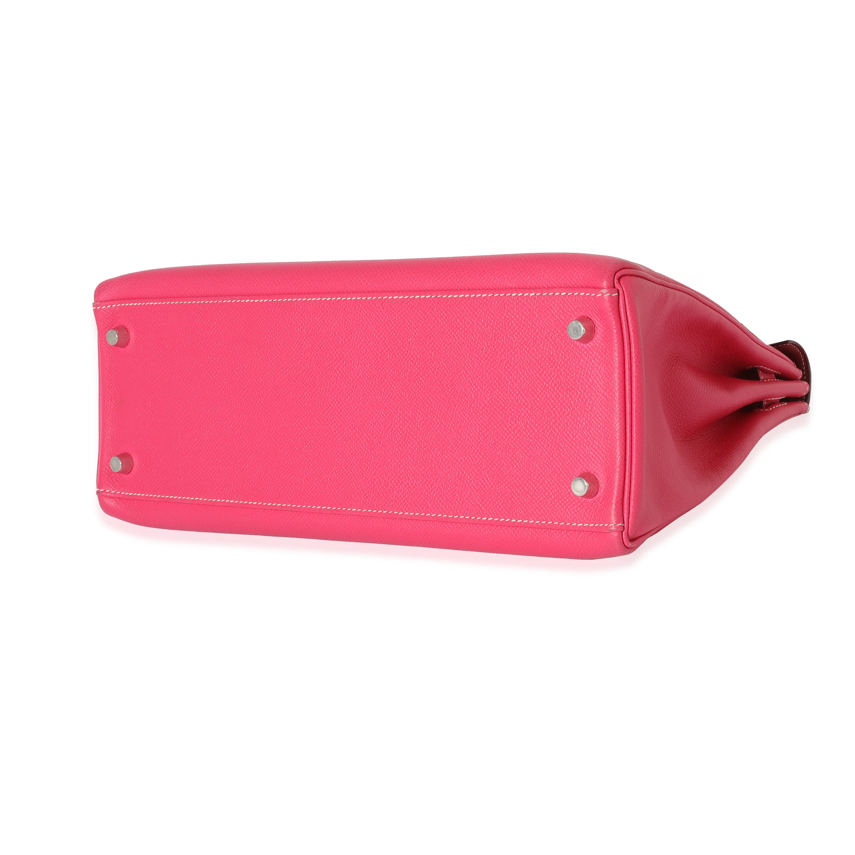 Hermes Rose Tyrien Rubis Epsom Candy Retourne Kelly 32 PHW - Image 6