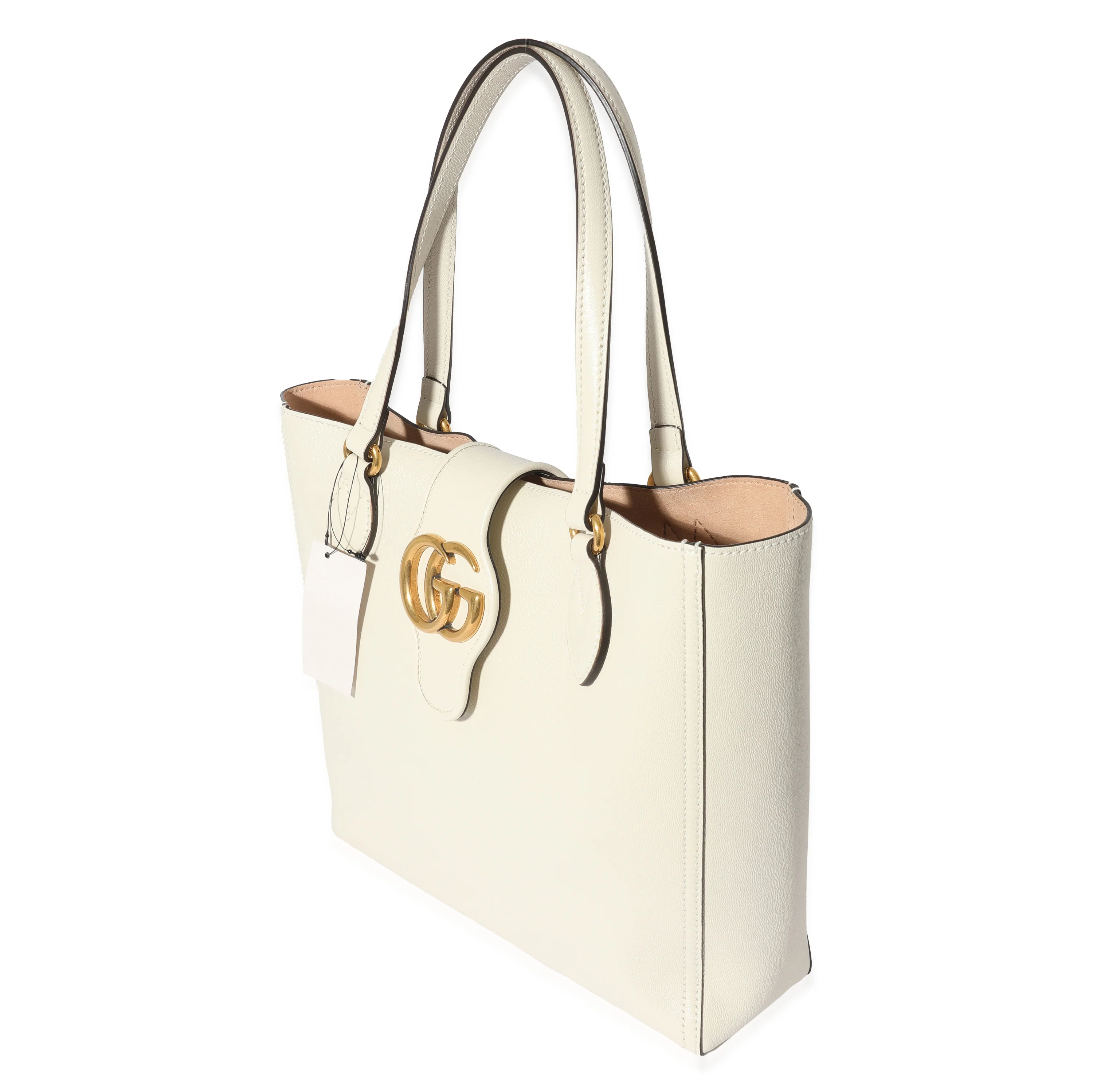 Gucci White Leather New Sakai Small Dahlia Tote - Image 2