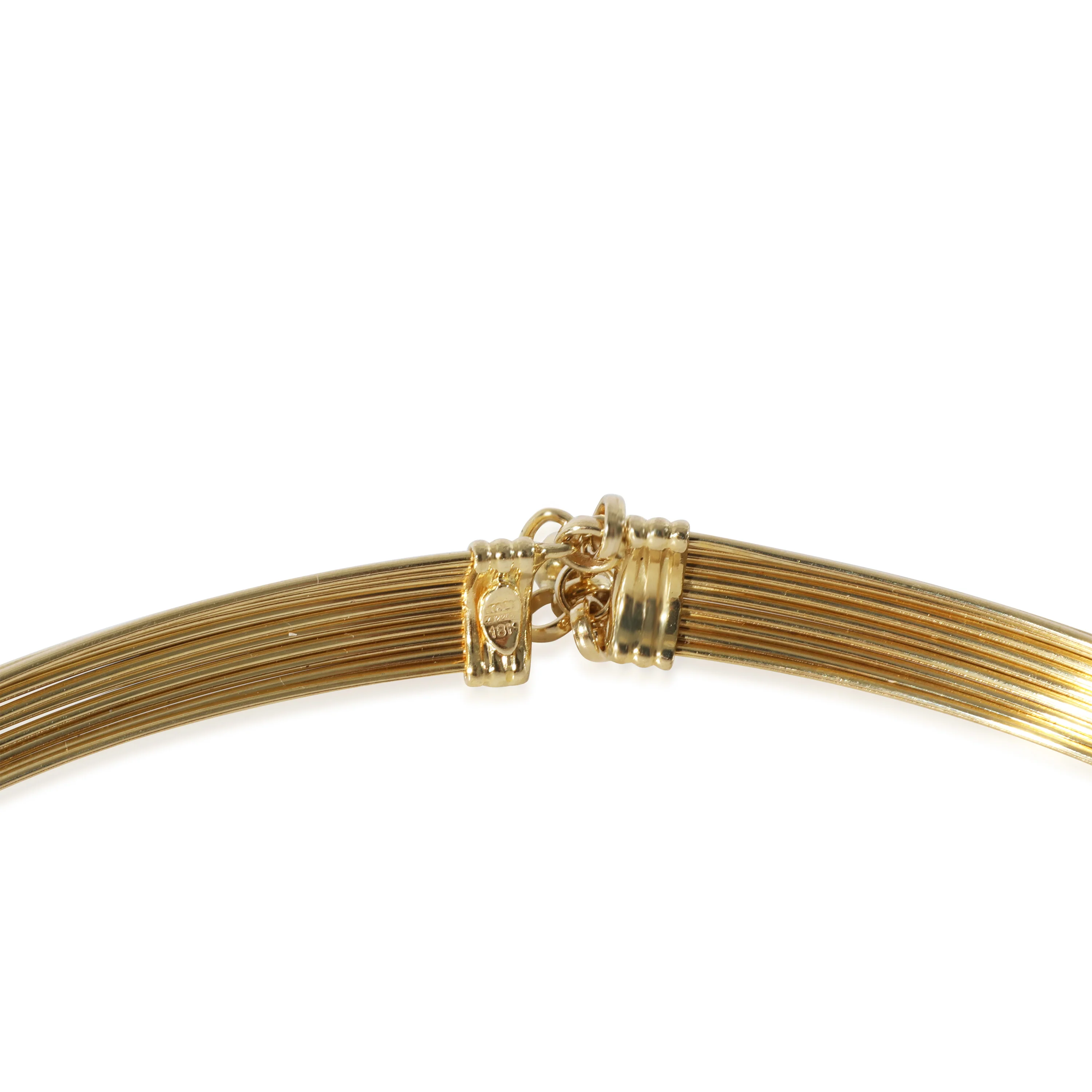 Roberto Coin Vintage 10 Strand Choker Necklace in 18k White Gold/Yellow Gold - Image 4