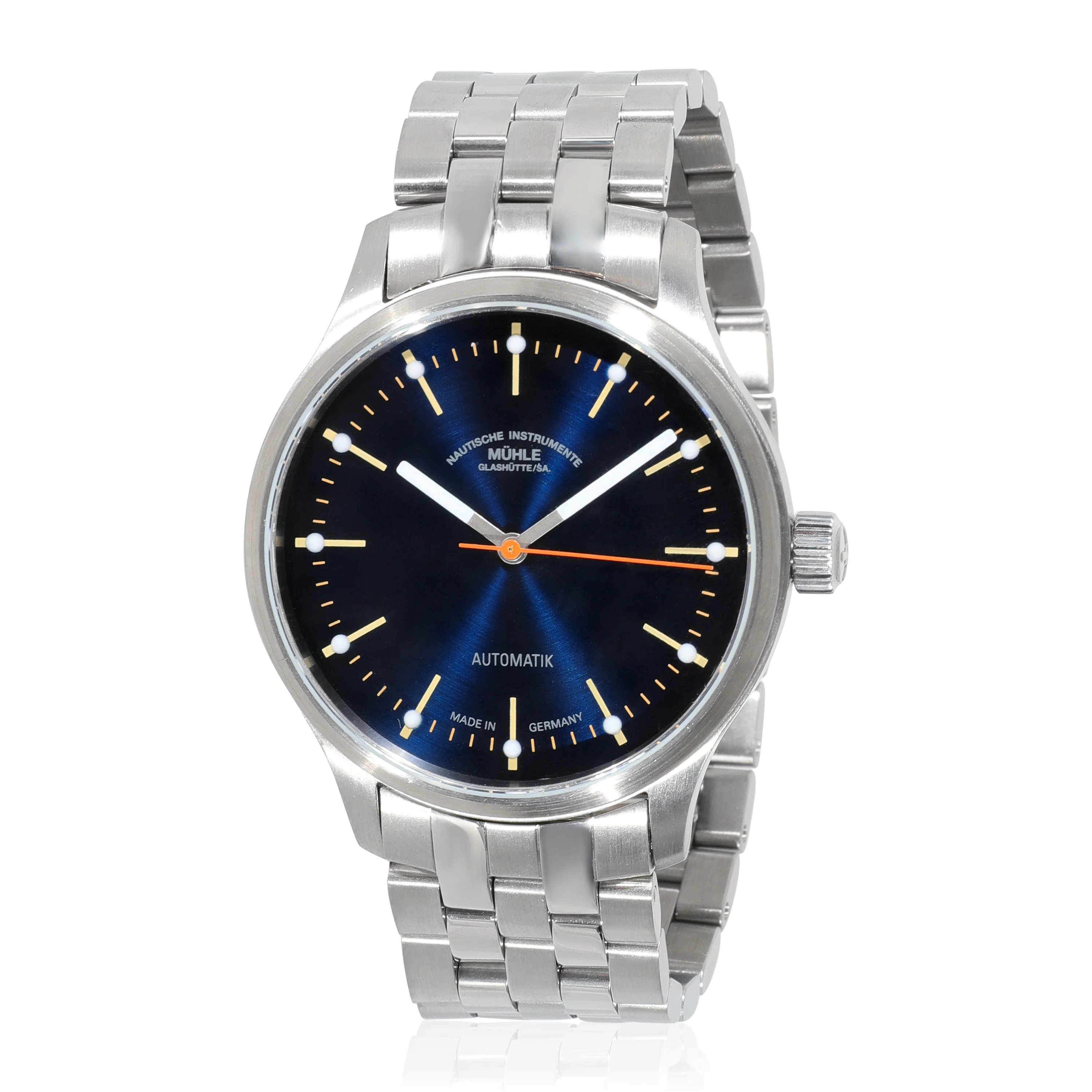 Muhle Glashutte Panova Bleu M1-40-72 Mens Watch in Stainless Steel