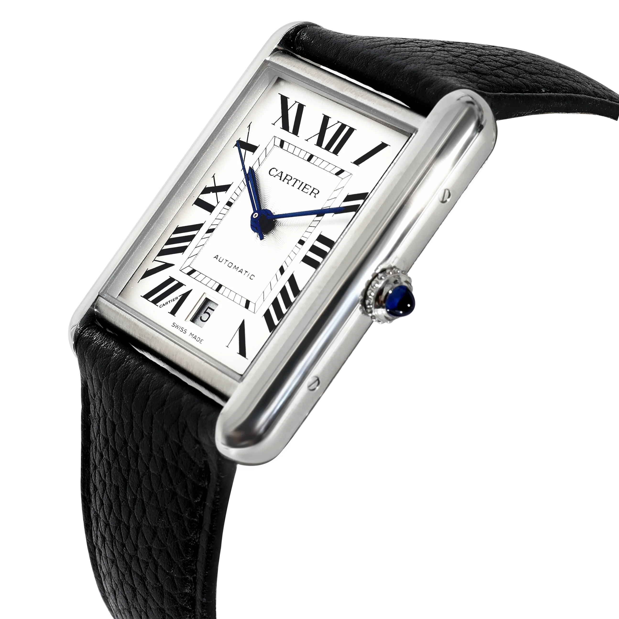 Cartier Tank Solo WSTA0040 Mens Watch in  Stainless Steel - Image 2