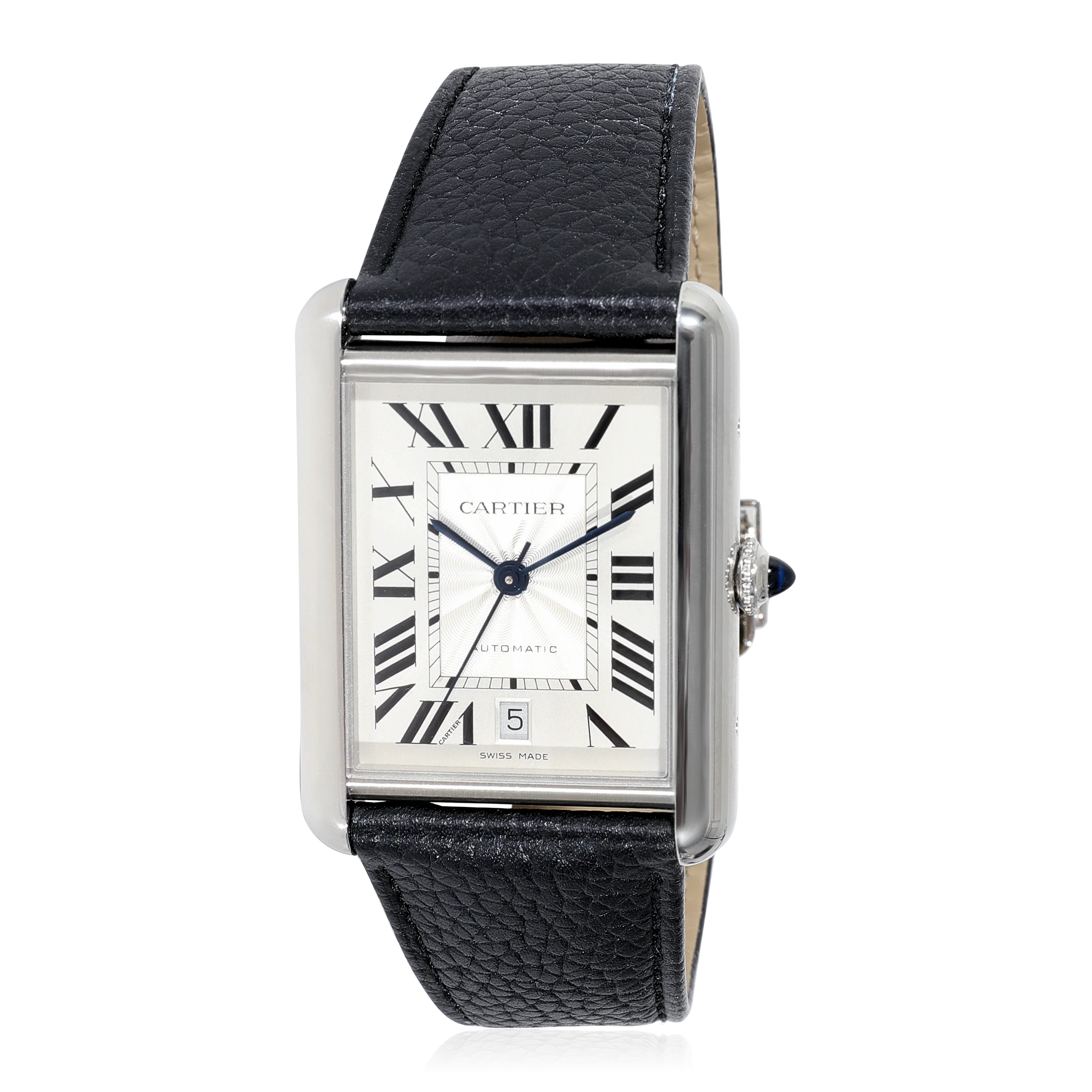 Cartier Tank Solo WSTA0040 Mens Watch in  Stainless Steel - Image 5