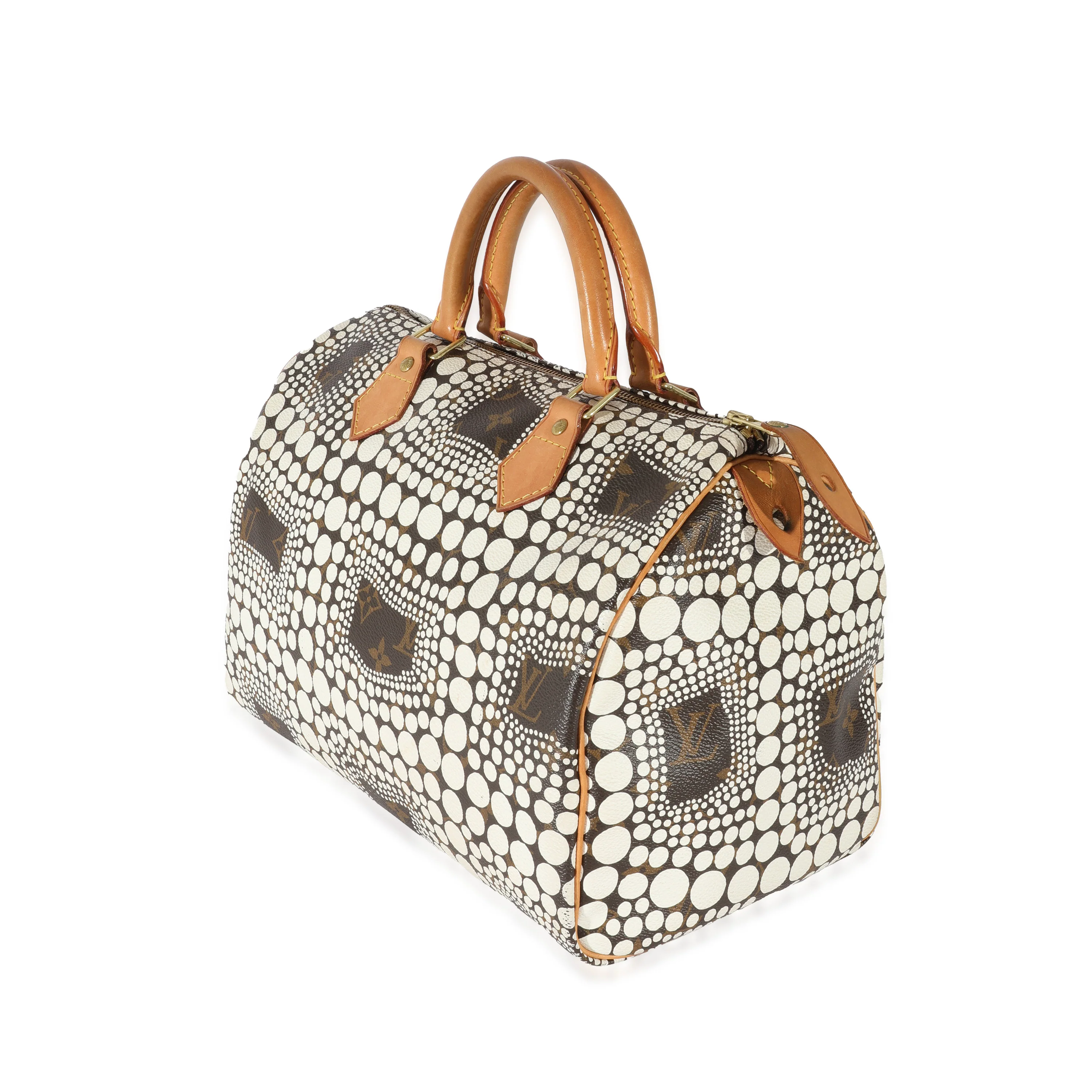 Louis Vuitton x Yayoi Kusama White Infinity Dots Monogram Canvas Speedy 30 - Image 3