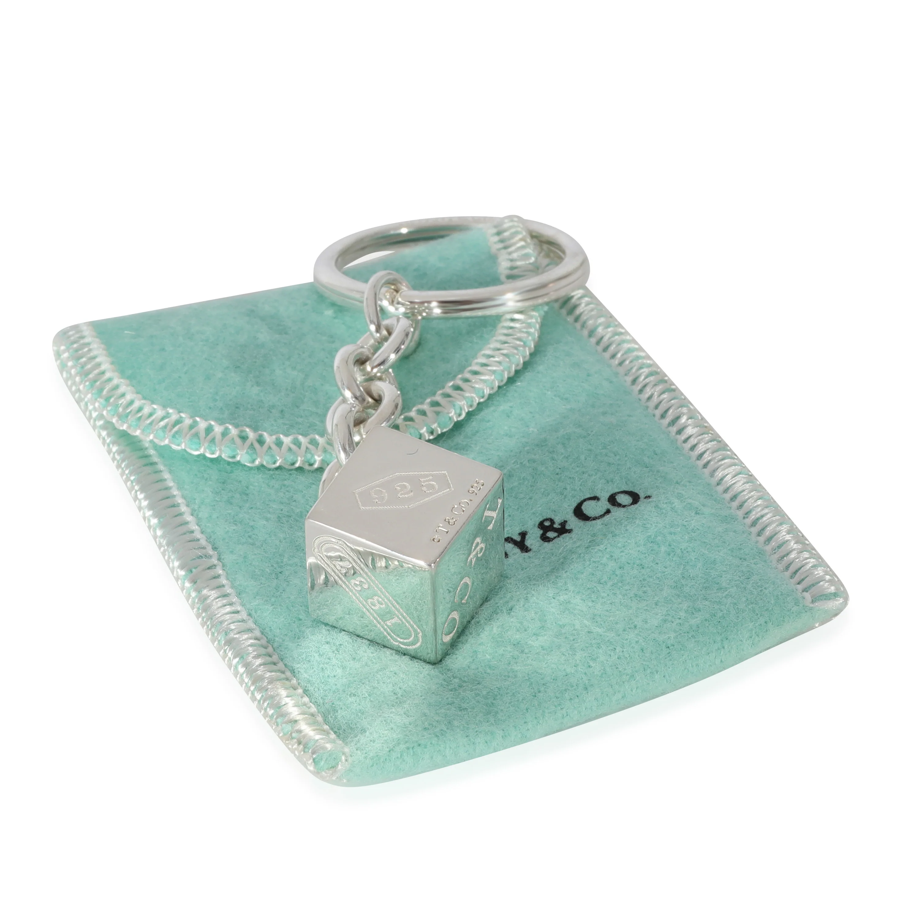 Tiffany & Co. 1837 Dice Key Ring in Sterling Silver - Image 3