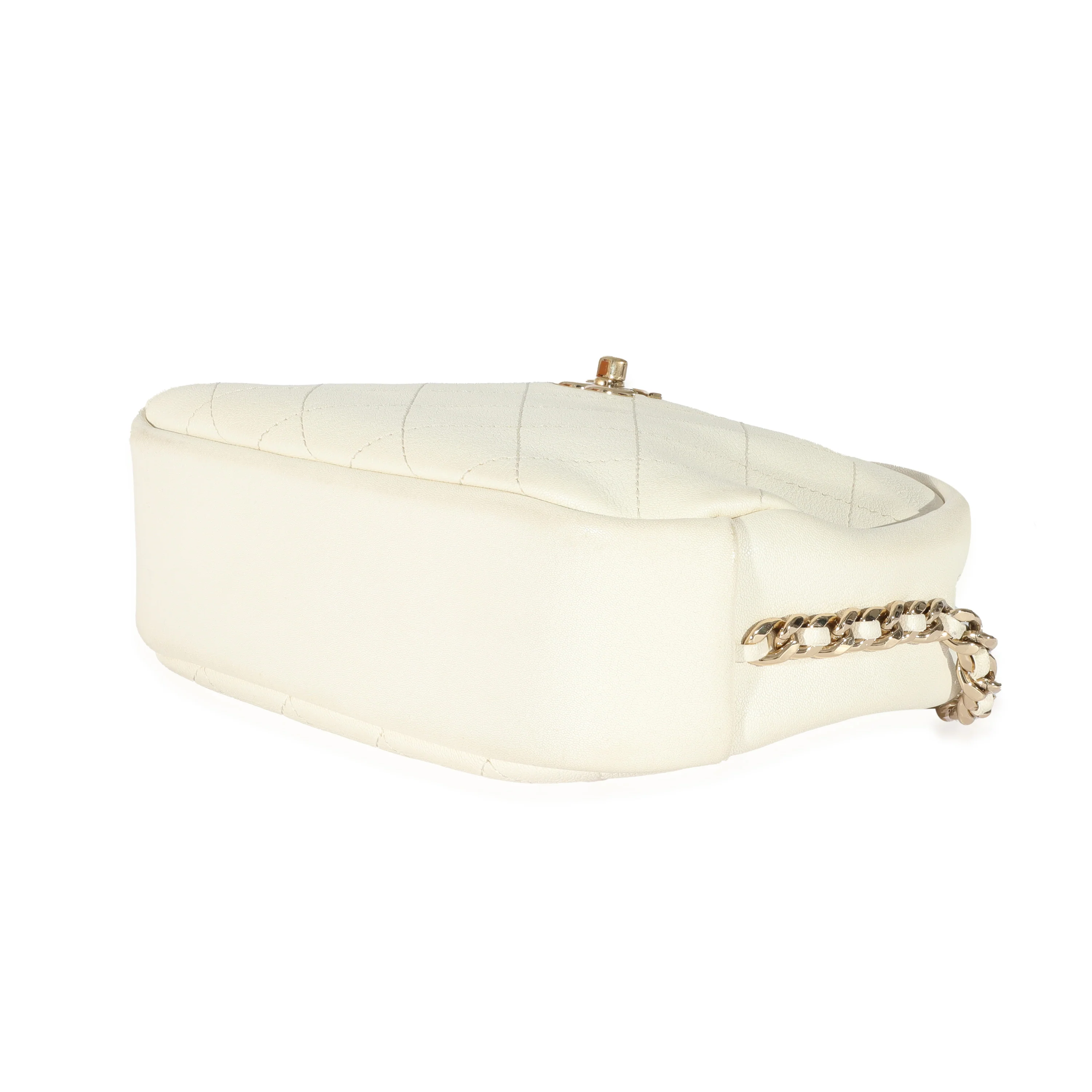 White Leather Casual Trip Camera Bag - Image 6