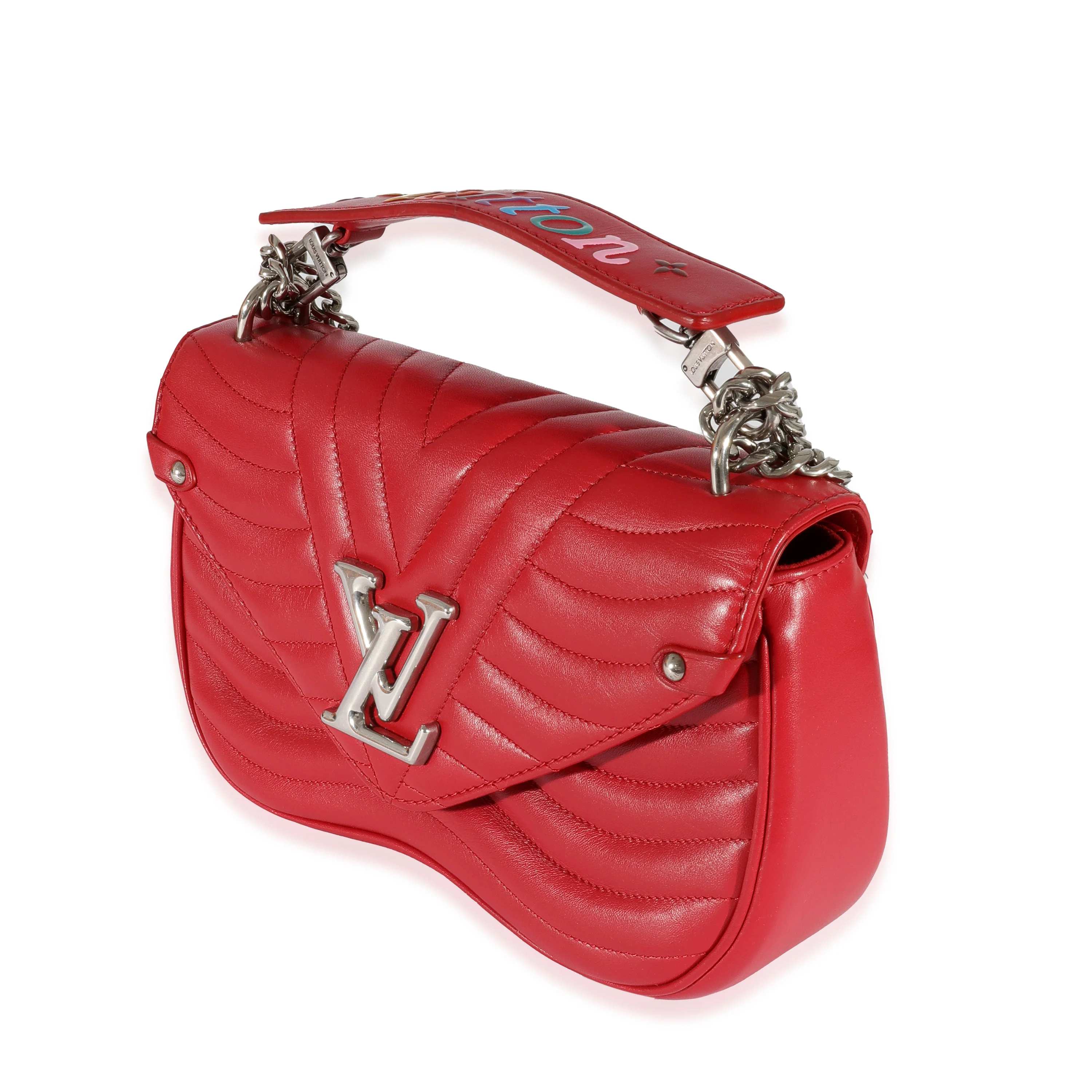 Louis Vuitton Red Leather New Wave Chain PM - Image 2