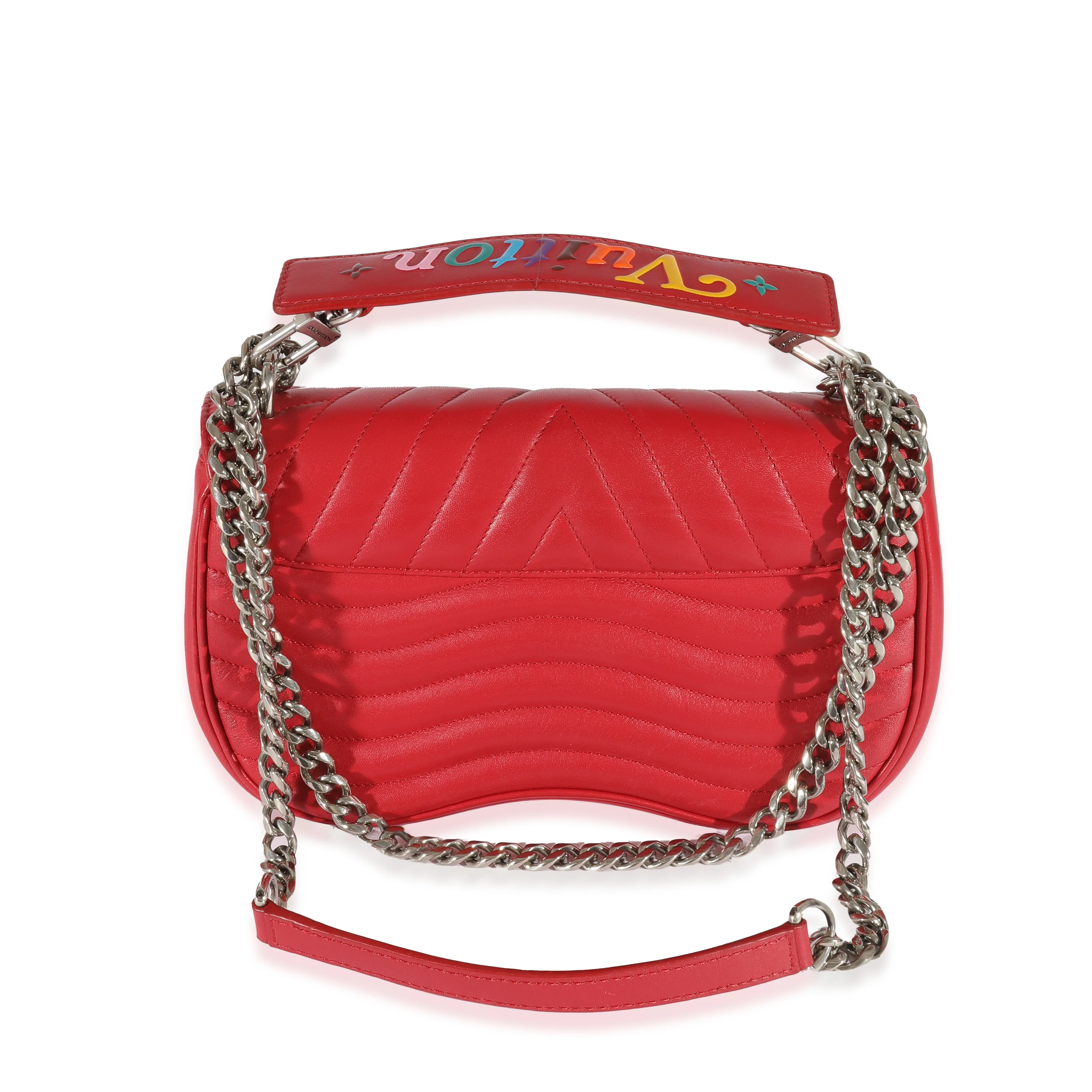 Louis Vuitton Red Leather New Wave Chain PM - Image 3