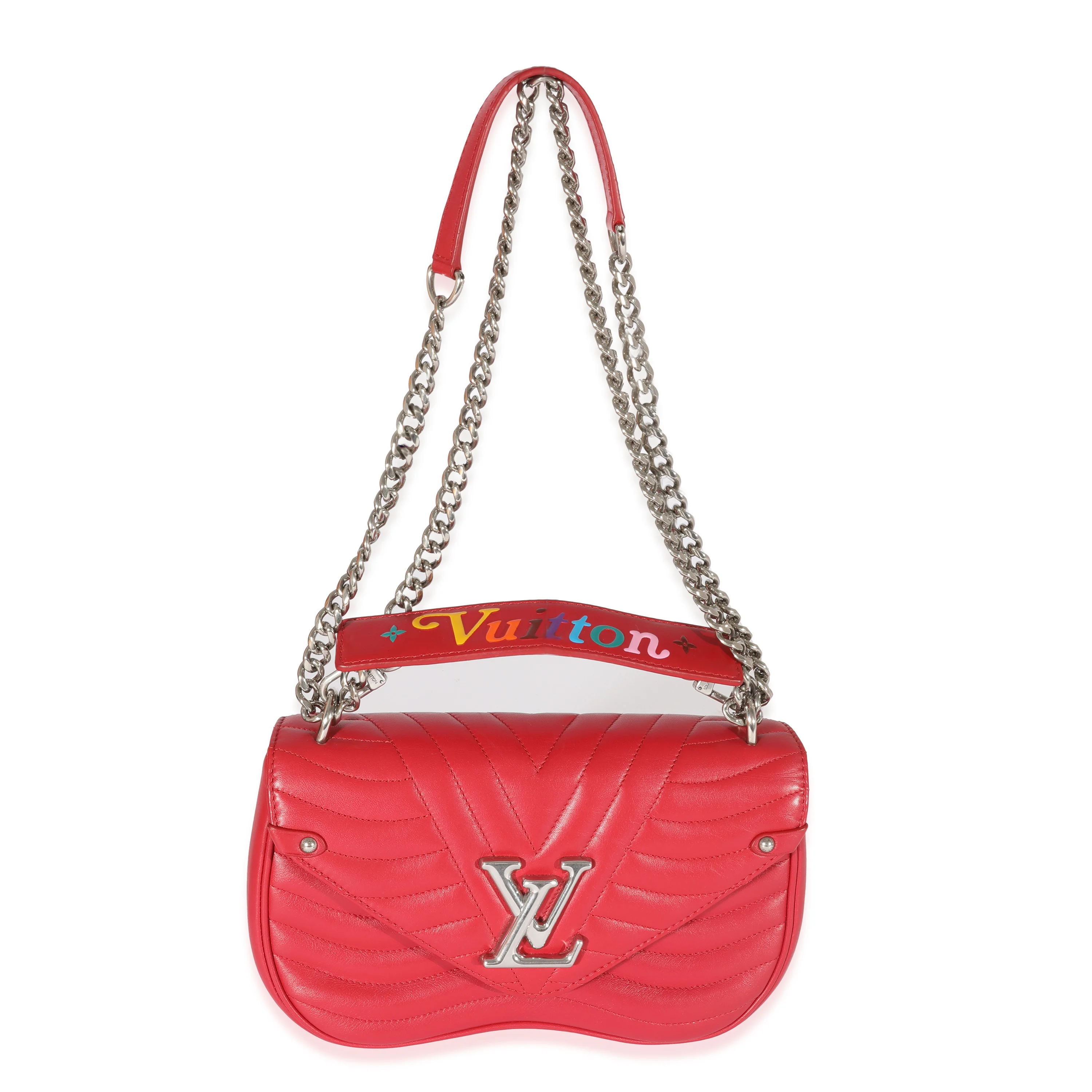 Louis Vuitton Red Leather New Wave Chain PM - Image 5
