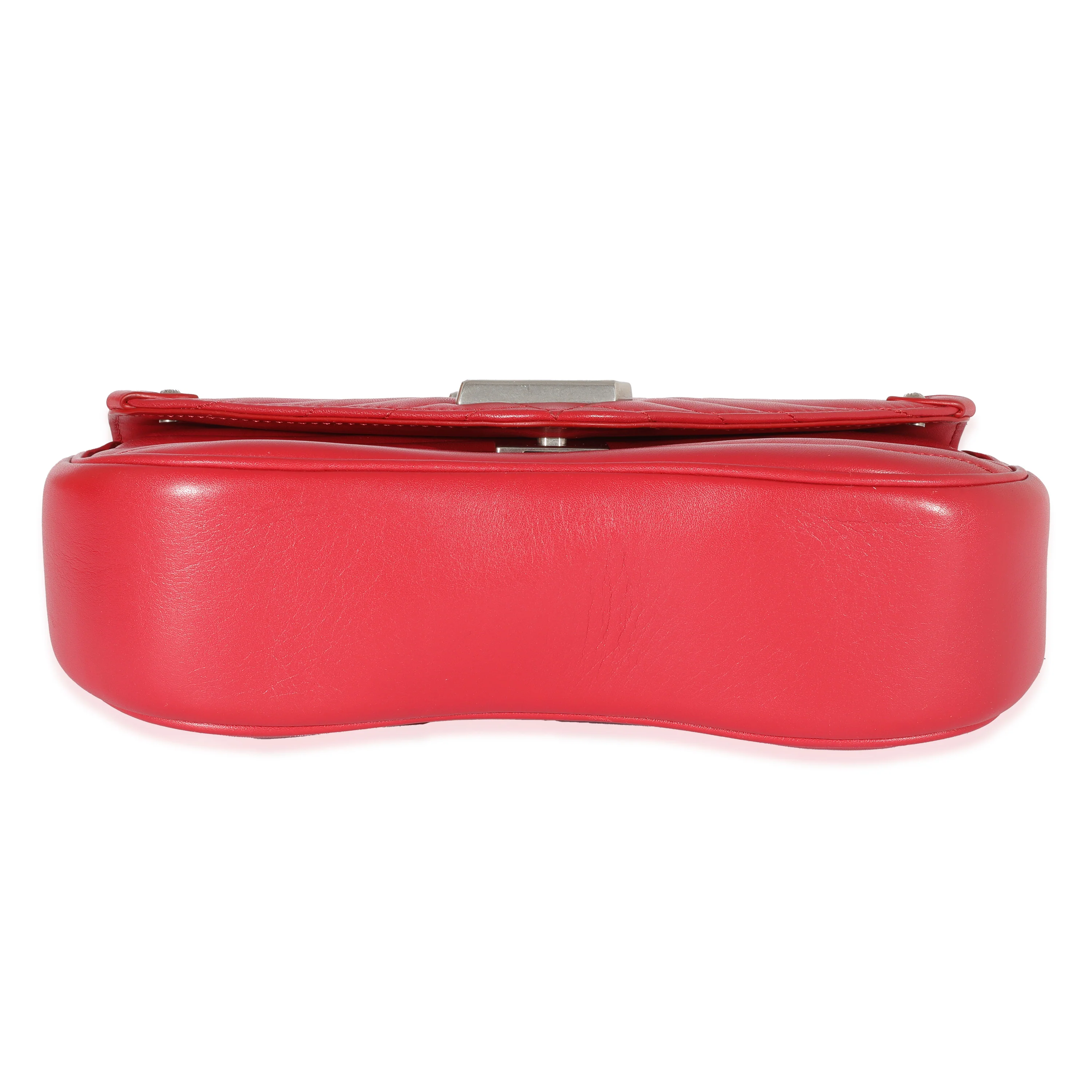 Louis Vuitton Red Leather New Wave Chain PM - Image 7