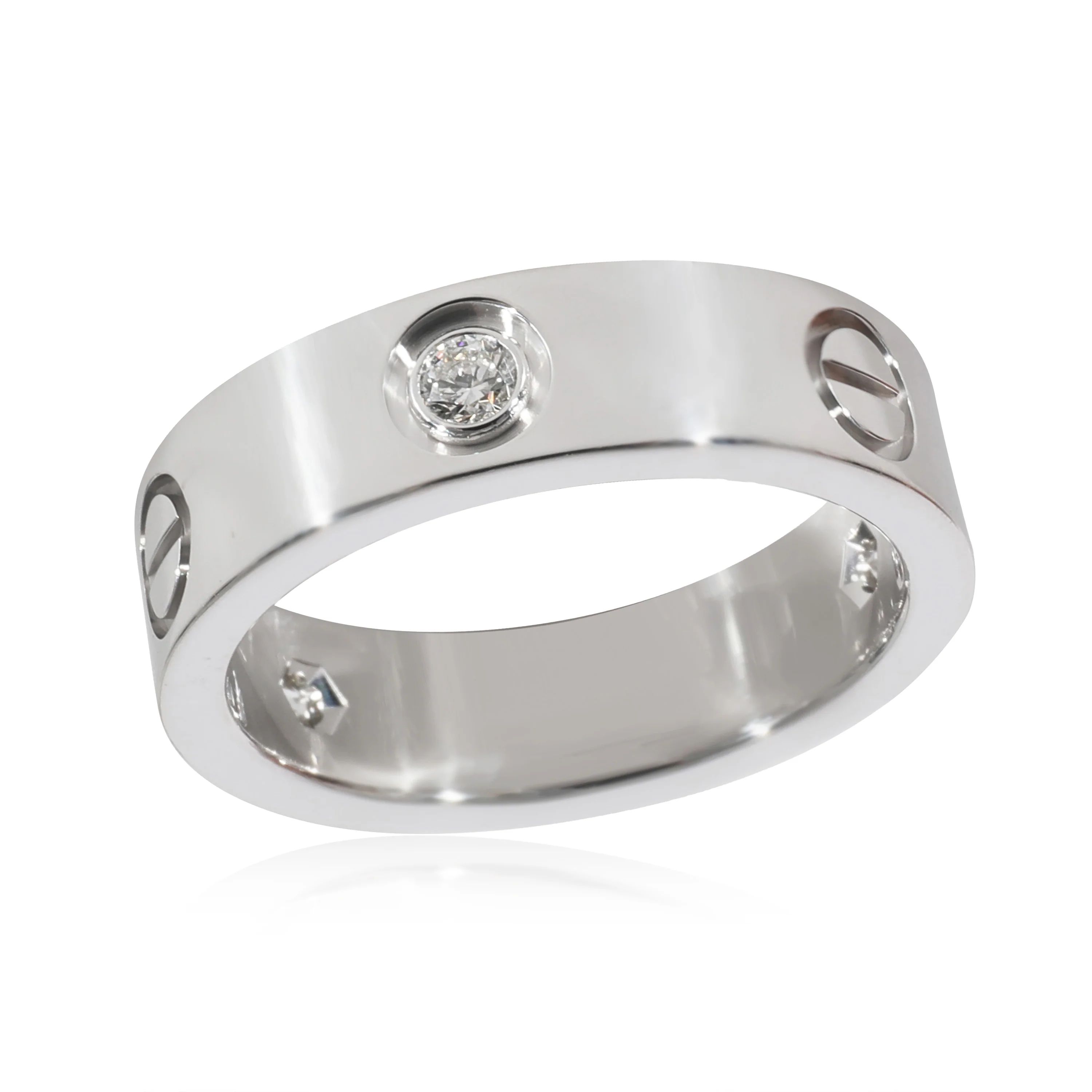 Cartier Love Diamond Ring in 18k White Gold 0.22 CTW - Image 2