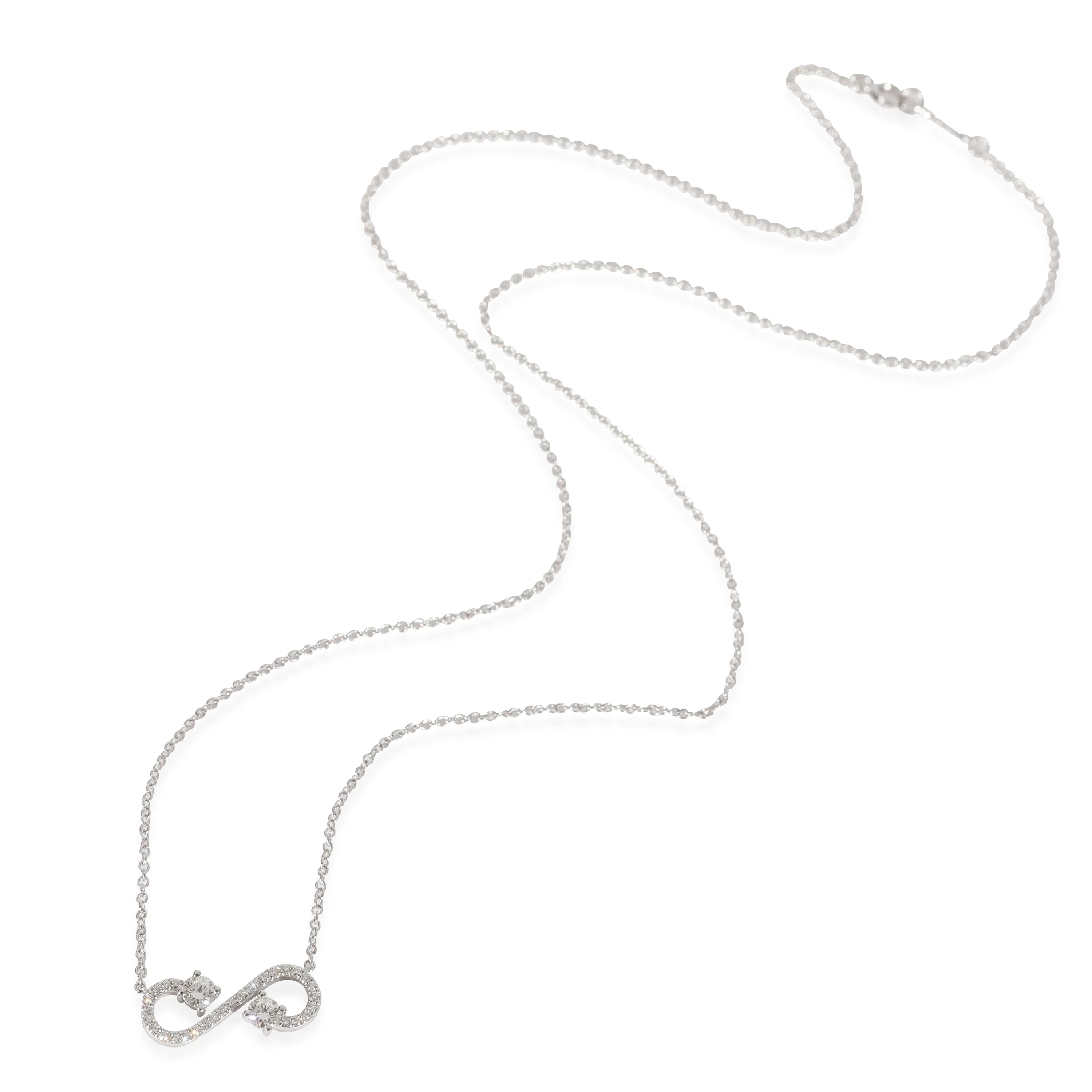 Tiffany & Co. Infinity Diamond Pendant in Platinum 0.35 CTW - Image 2
