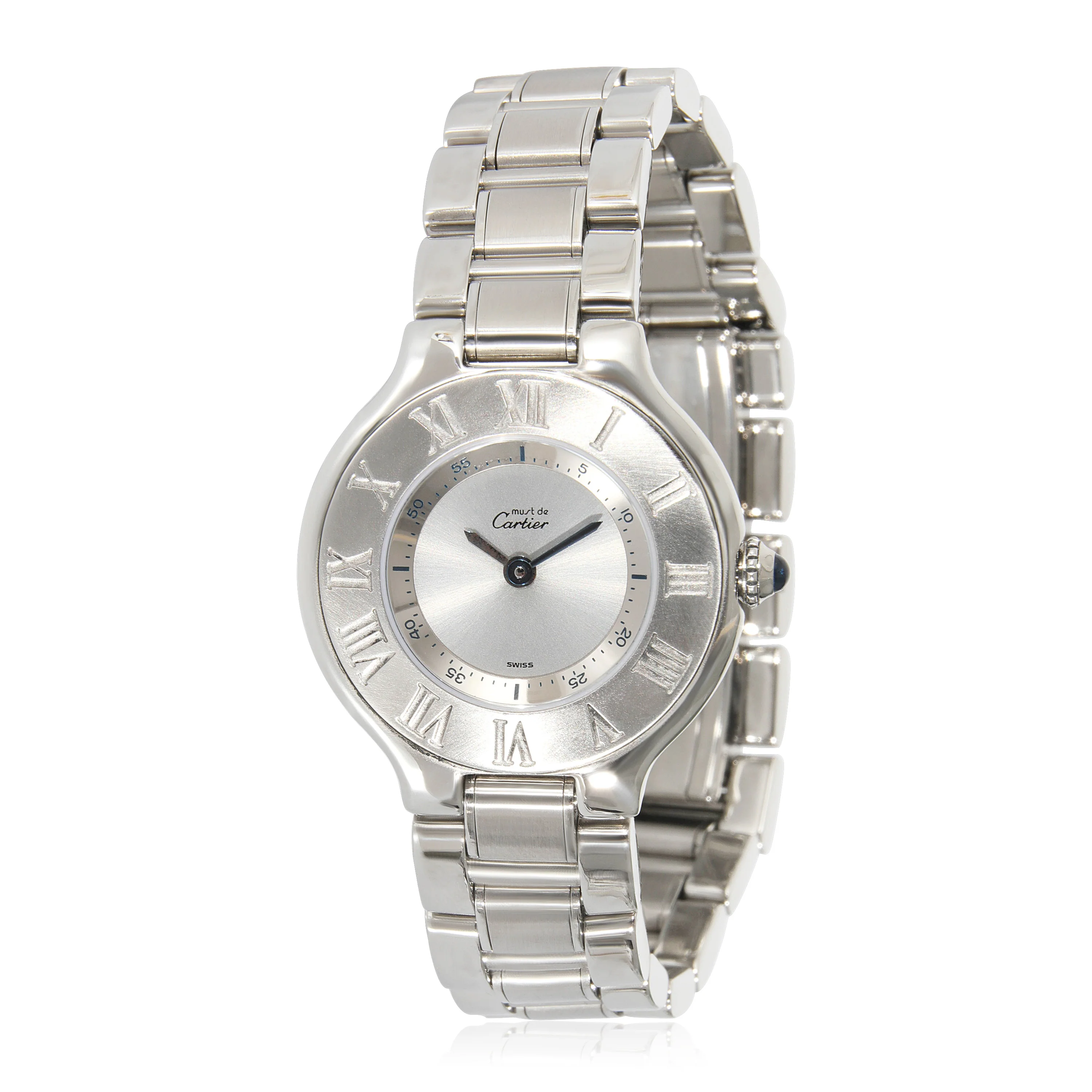 Cartier 21 Must de Cartier 1340 Womens Watch in Stainless Steel