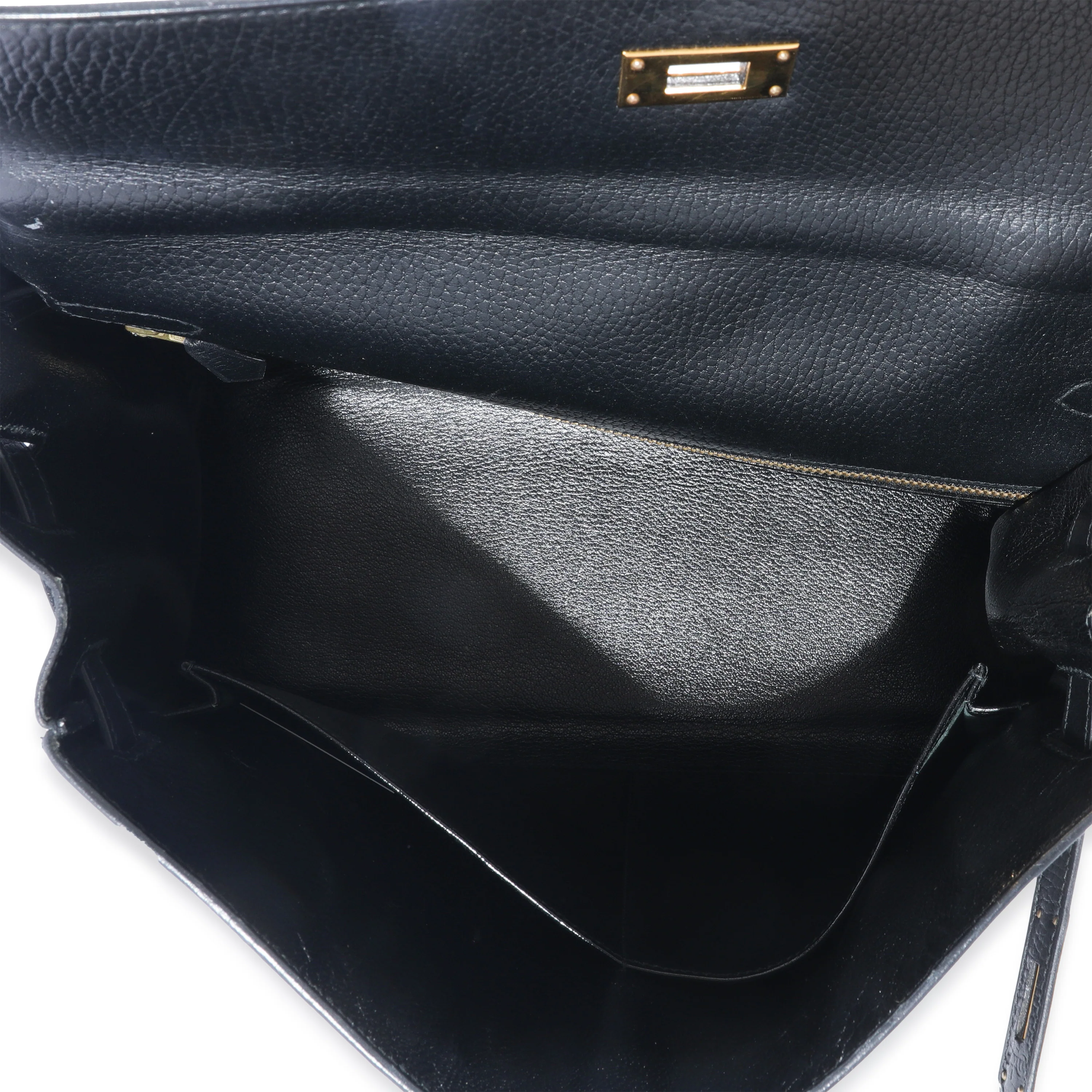 Hermes Black Ardennes Kelly Retourne 35 GHW - Image 8