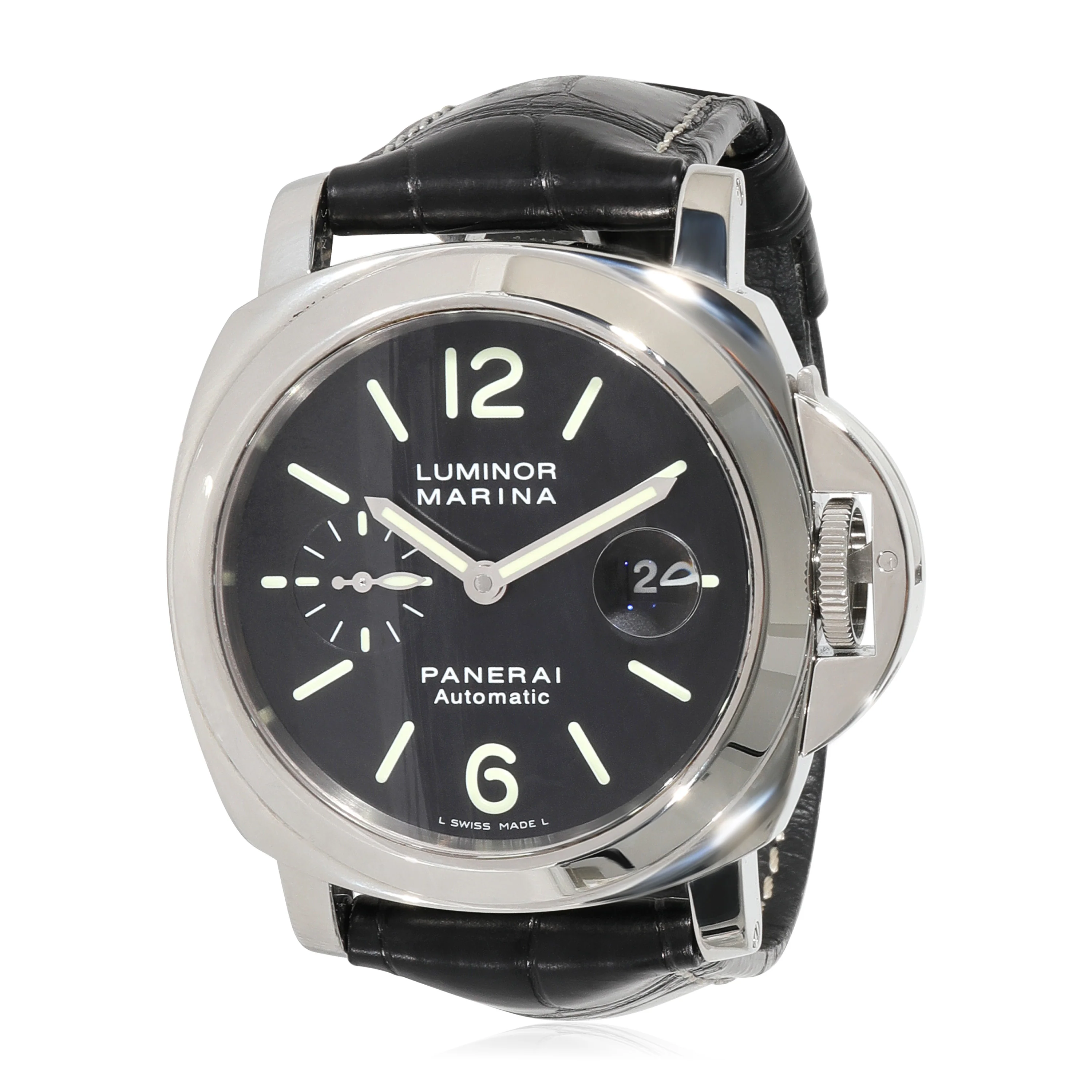 Panerai Luminor Marina PAM00104 Mens Watch in Stainless Steel - Image 5