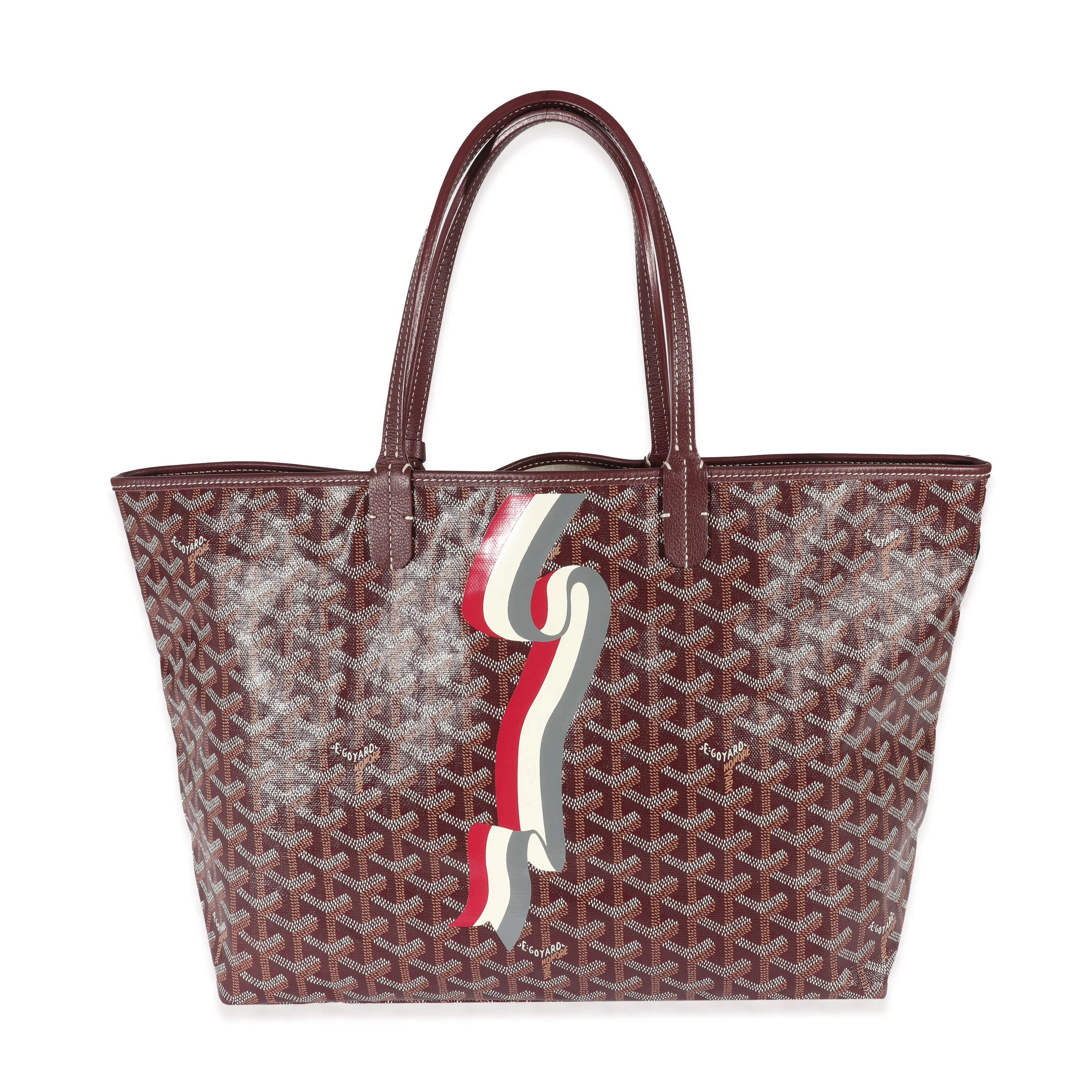Goyard Goyardine Burgundy Bannière Saint Louis Tote PM