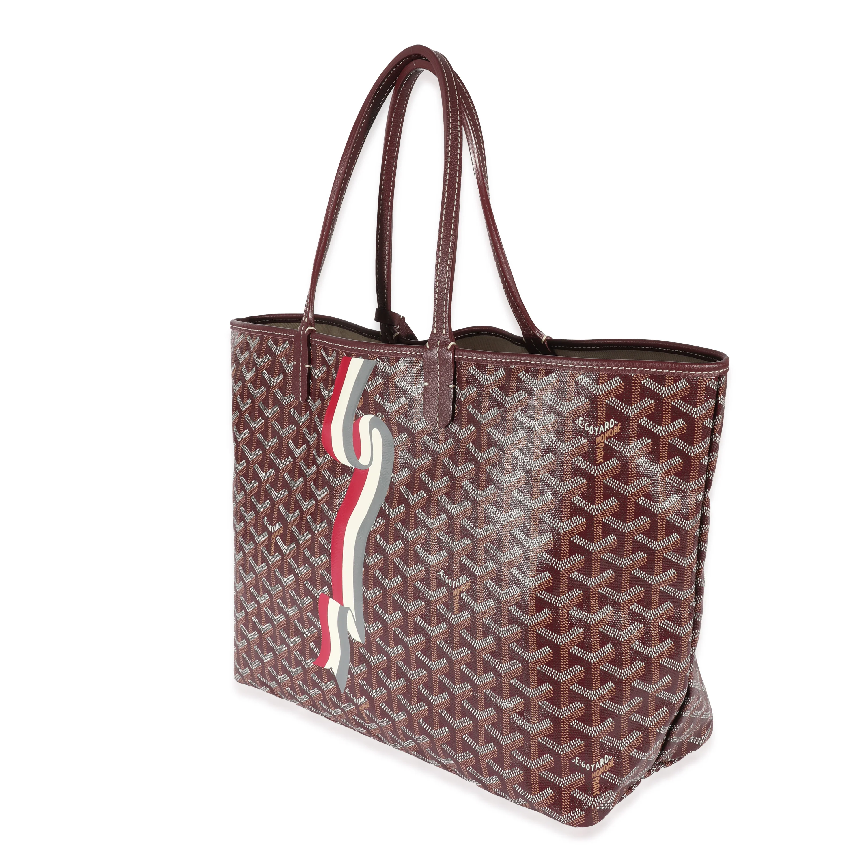 Goyard Goyardine Burgundy Bannière Saint Louis Tote PM - Image 2
