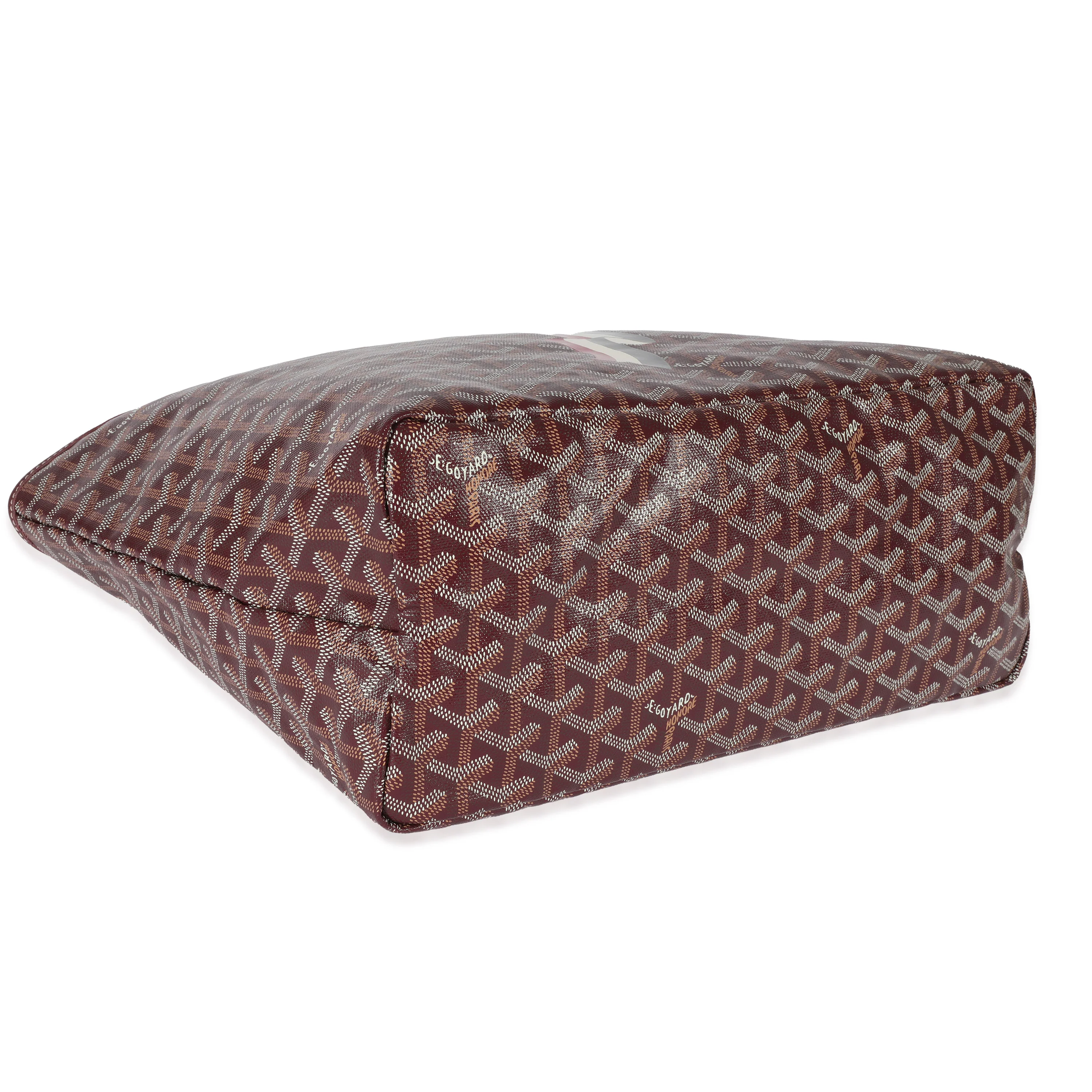 Goyard Goyardine Burgundy Bannière Saint Louis Tote PM - Image 4