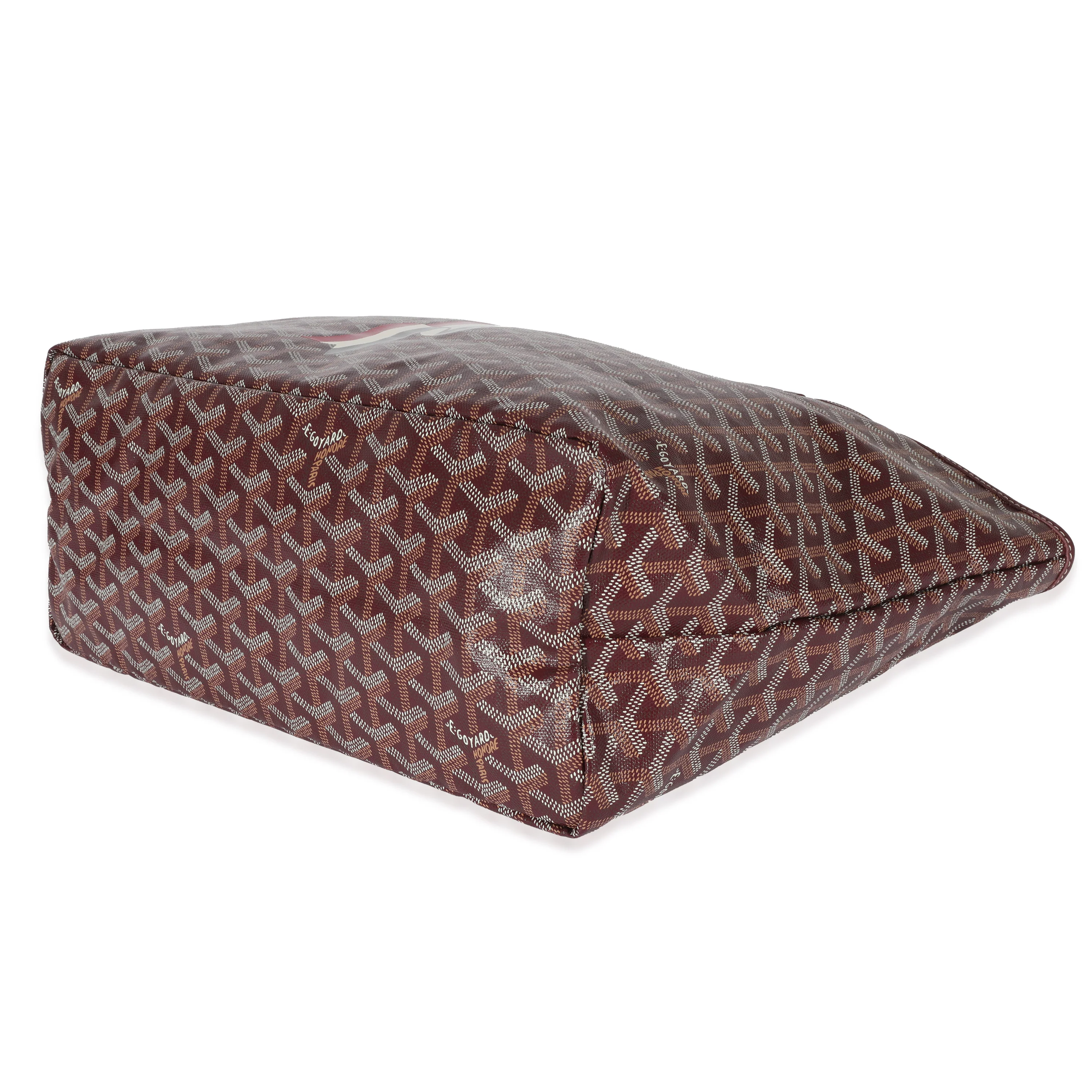 Goyard Goyardine Burgundy Bannière Saint Louis Tote PM - Image 6
