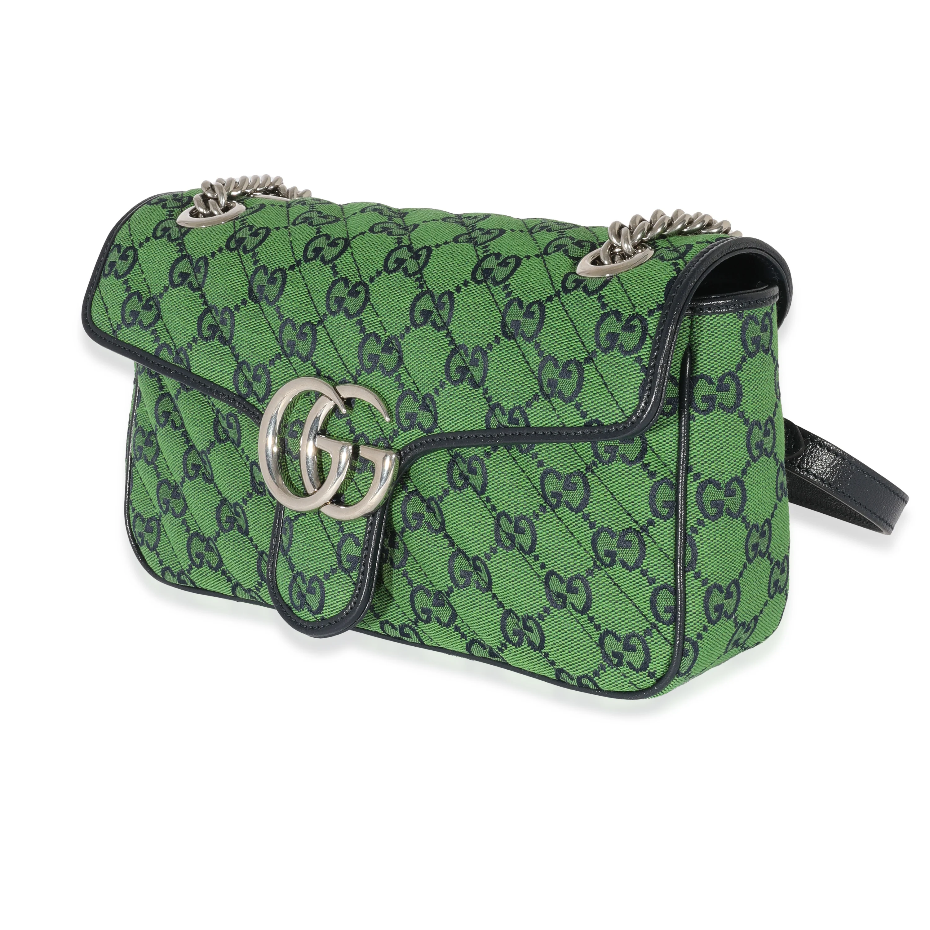 Gucci Small GG Canvas Diagonal Marmont Bag - Image 2