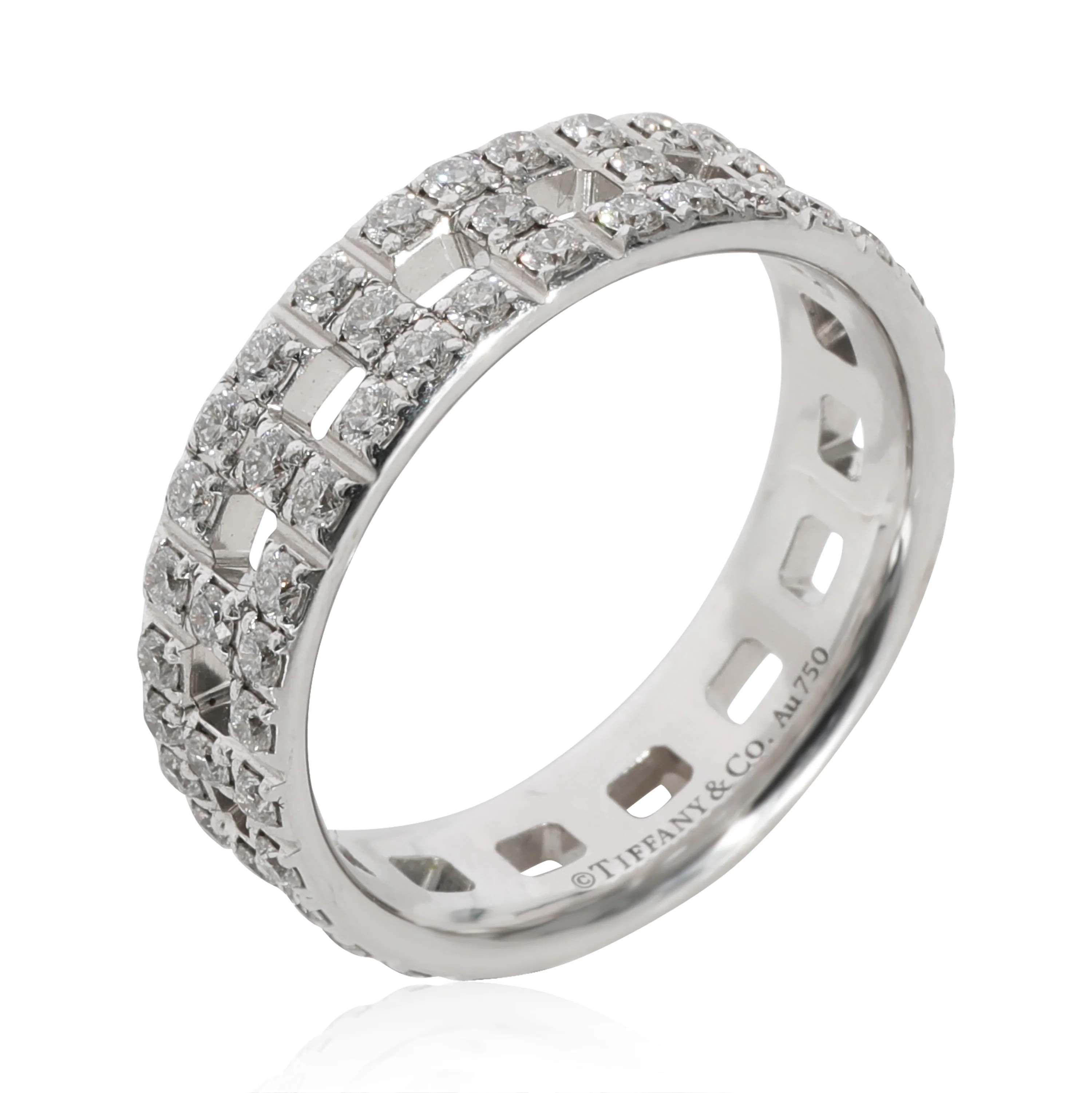 Tiffany True Diamond Ring in 18k White Gold 0.99 CTW - Image 5
