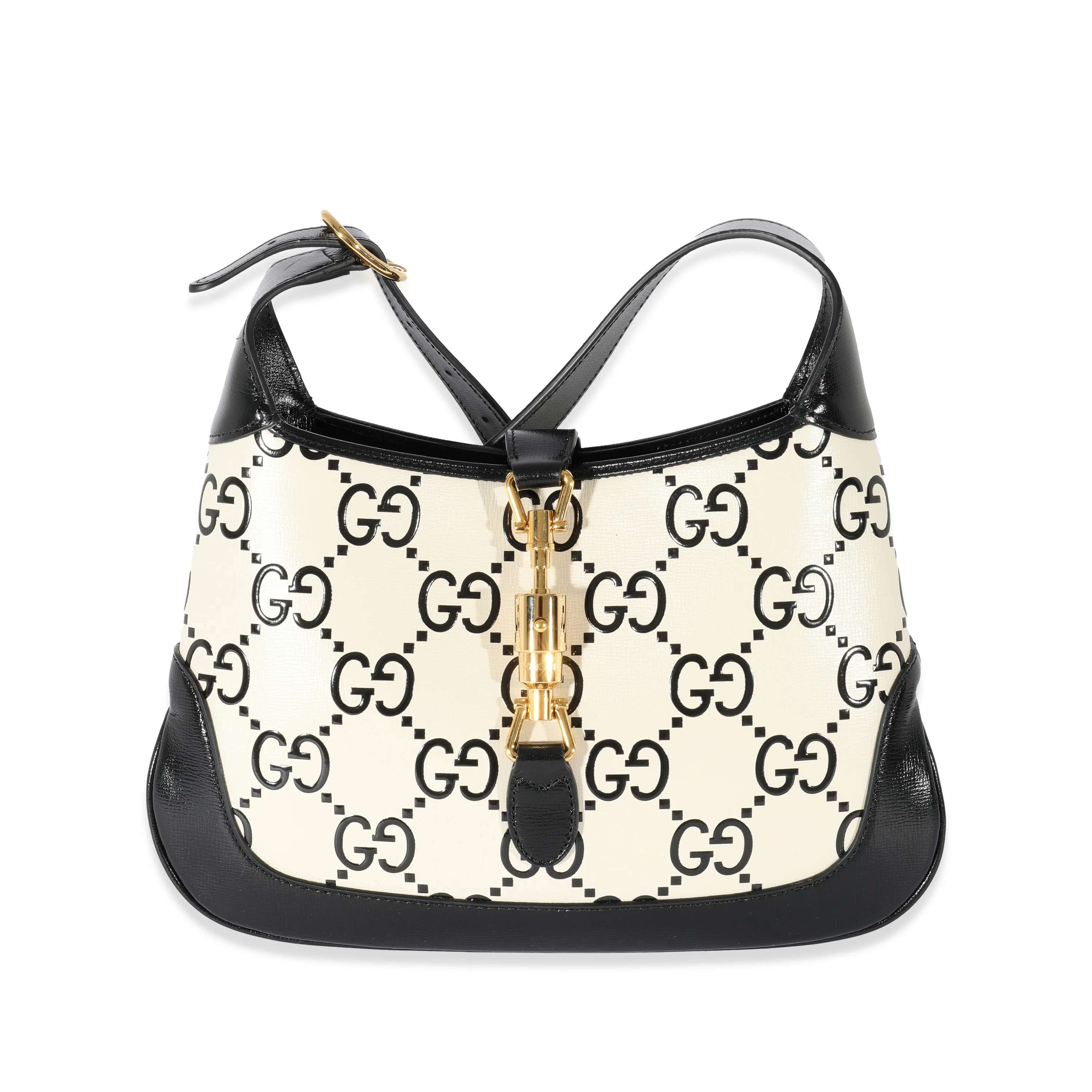 Gucci Black White GG Small Jackie 1961 Bag
