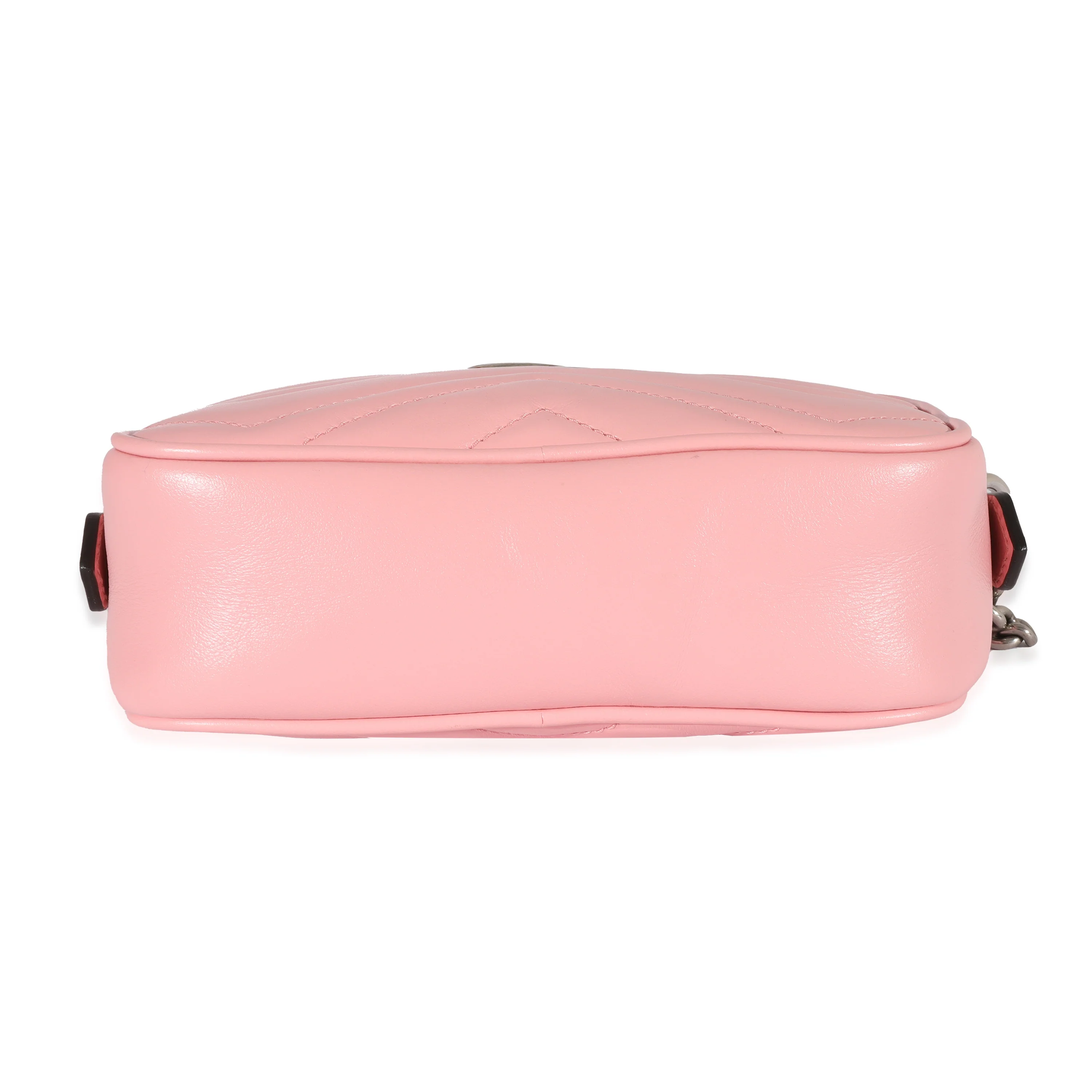 Gucci Pink Leather Mini GG Marmont Bag - Image 5